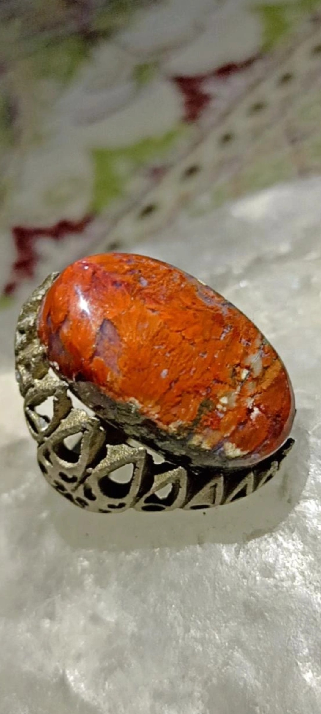 انگشتر جاسپر ناب