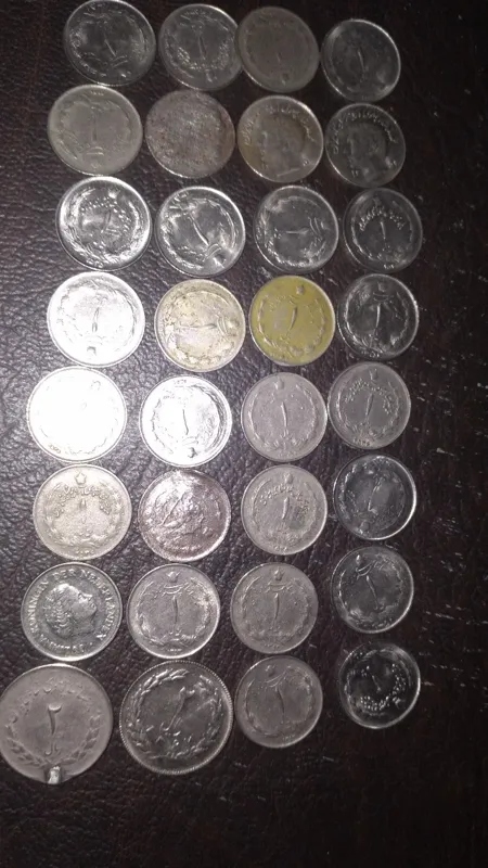 100عدد سکه بانکی شاهی و دهه شصت