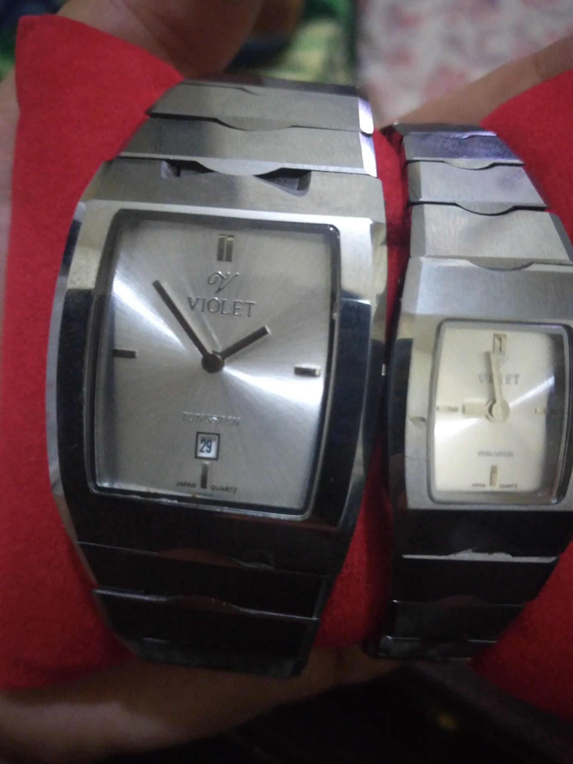 دو ساعت ویولت ژاپن اصل زنانه مردانه