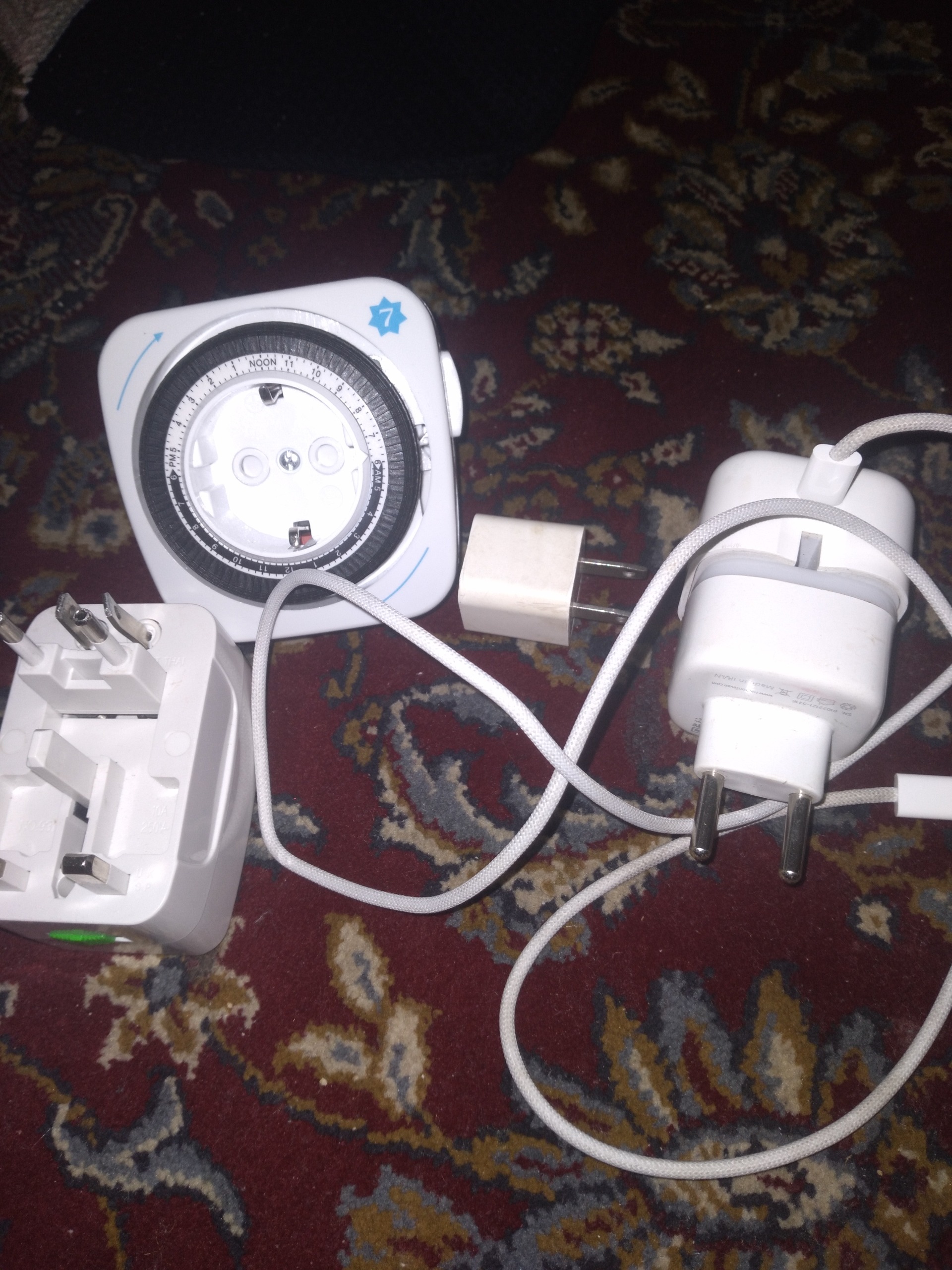 شارژر اصلی ایفون آداپتور اصل. پریز تایمر دار