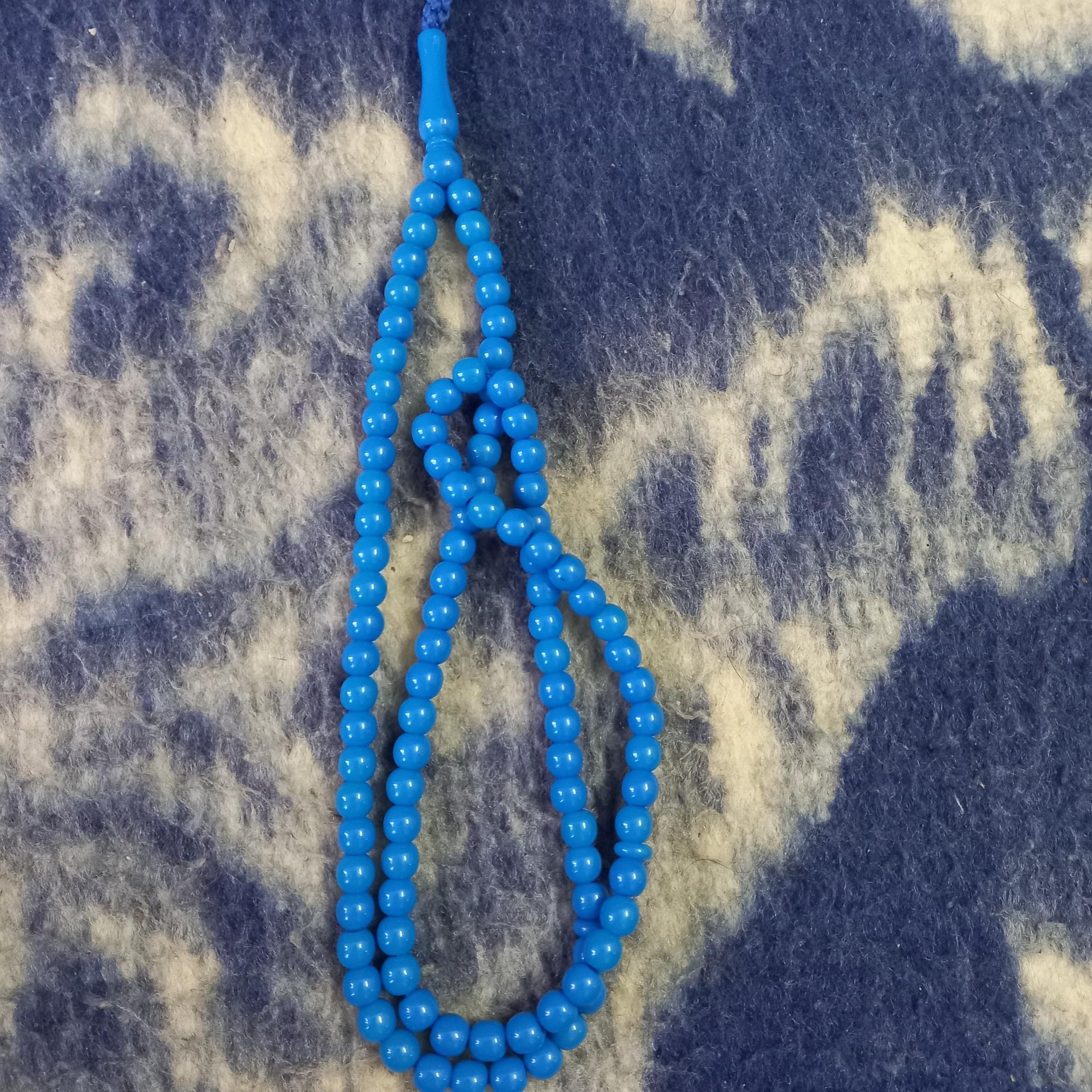 تسبیح آبی قدیمی