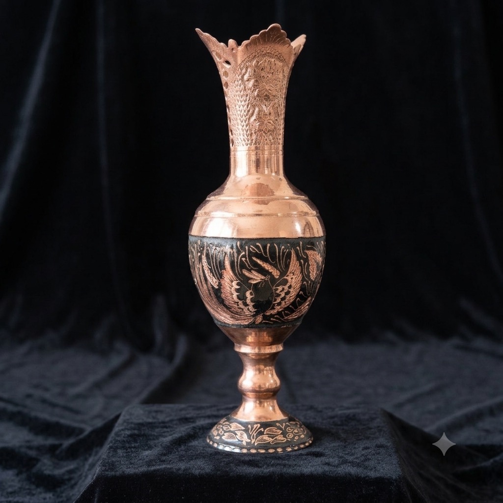 گلدان مسی قلم دست نانو