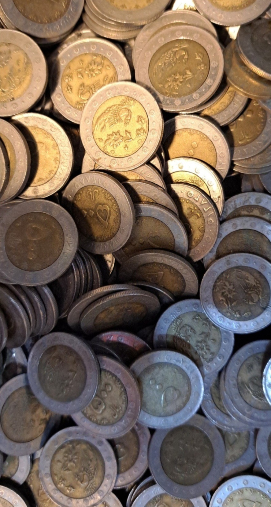 2 کیلو سکه 500 ریالی سیمرغ دورنگ