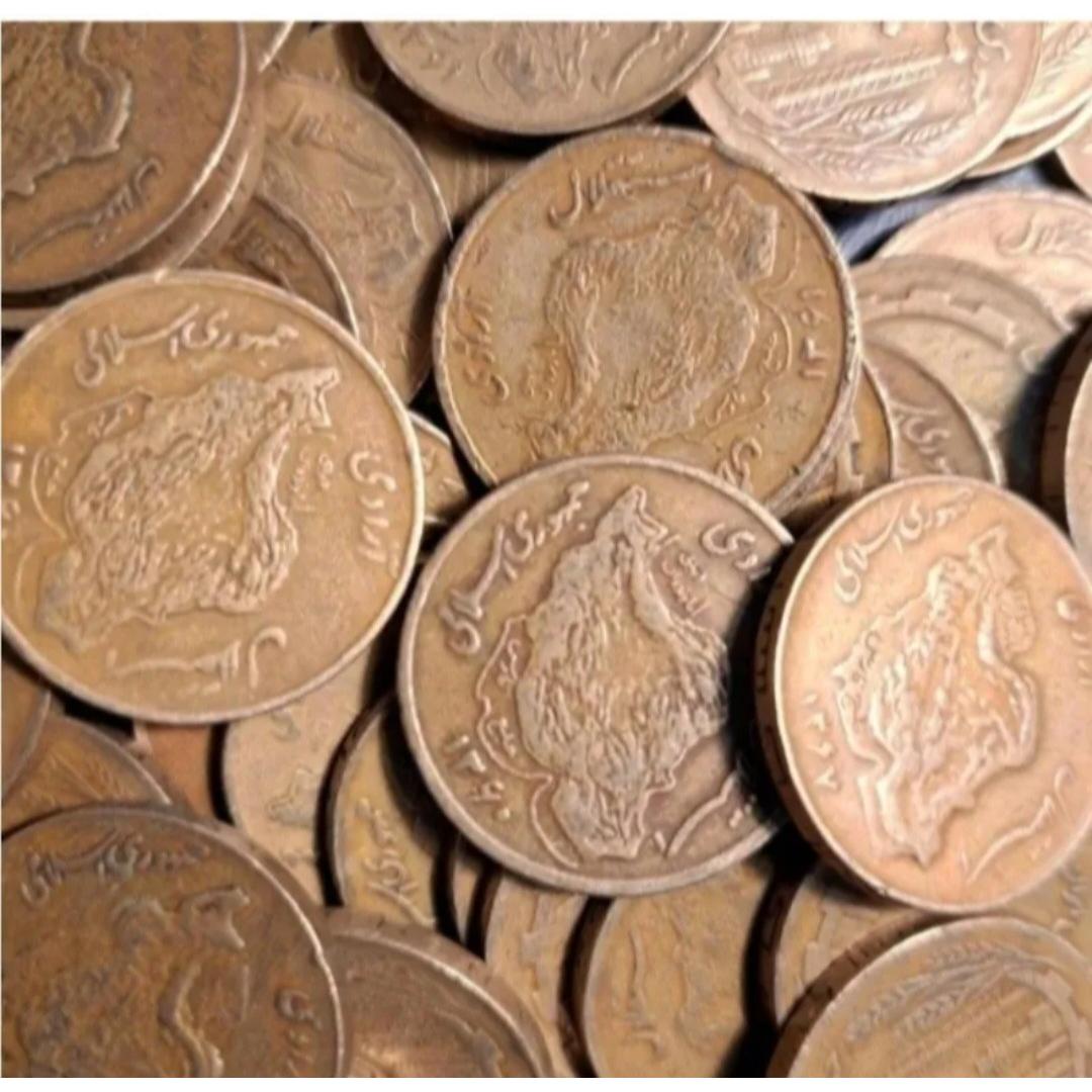 3 کیلو سکه 50 ریالی مسی