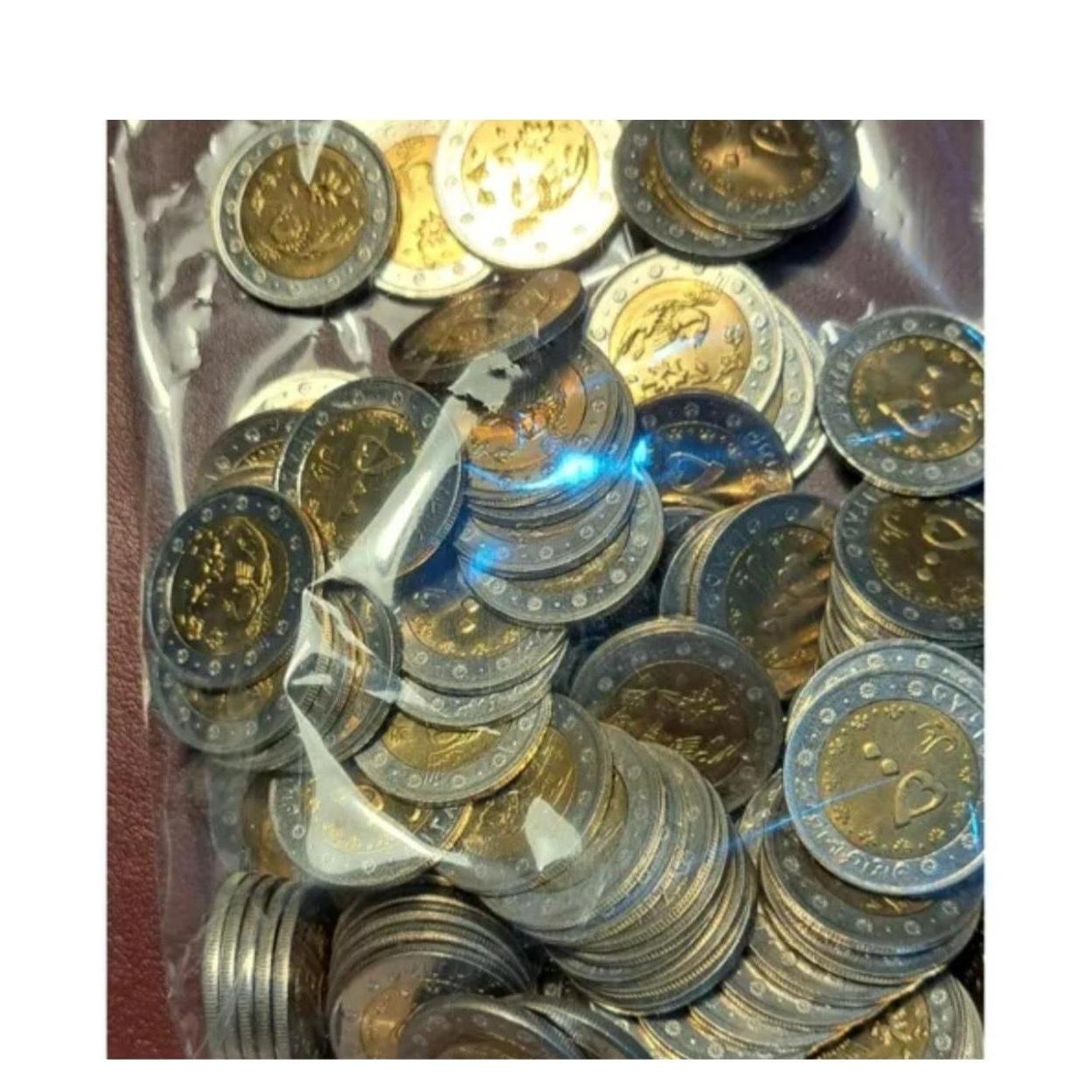 100 عدد سکه 500 ریالی سیمرغ دورنگ