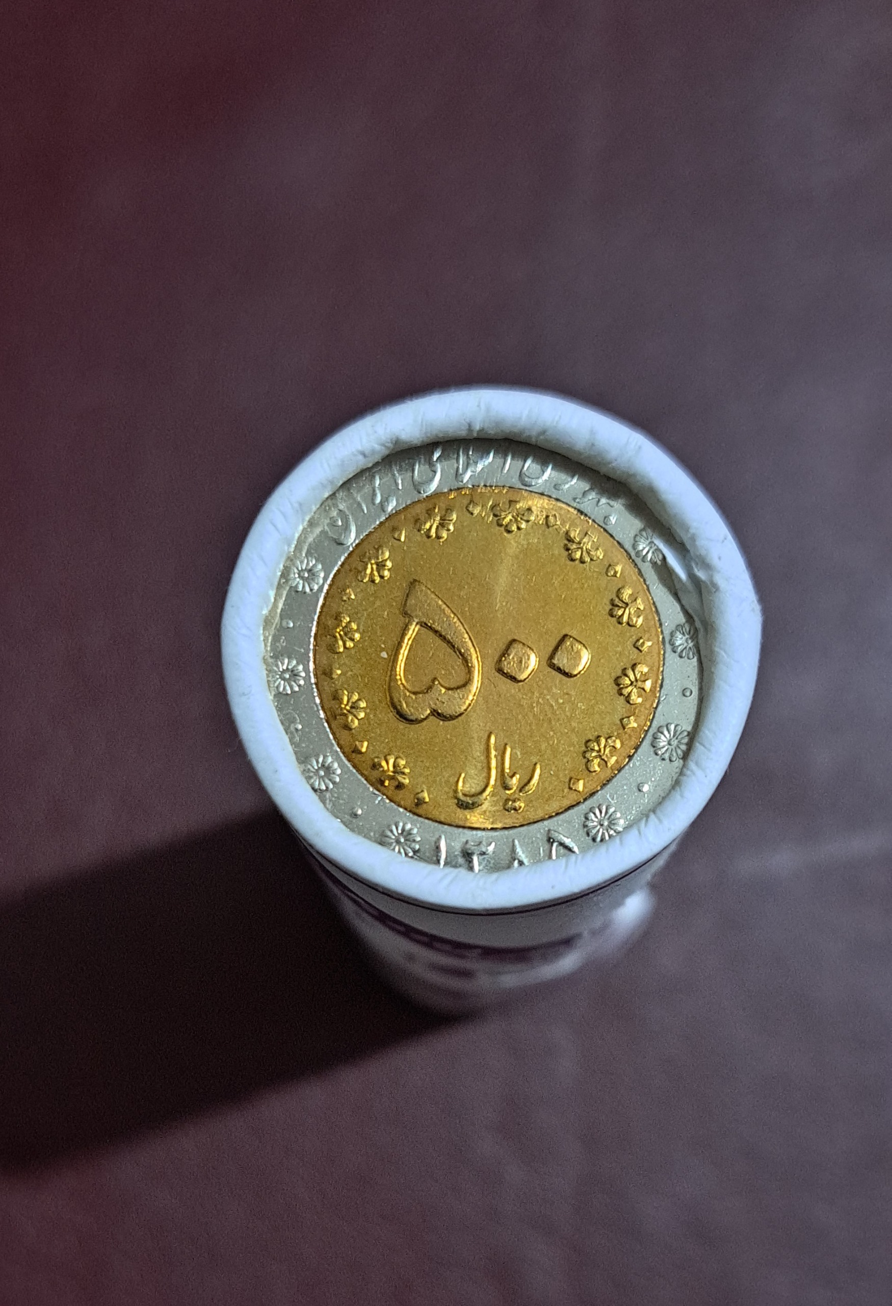 رول 500 ریالی سیمرغ دورنگ