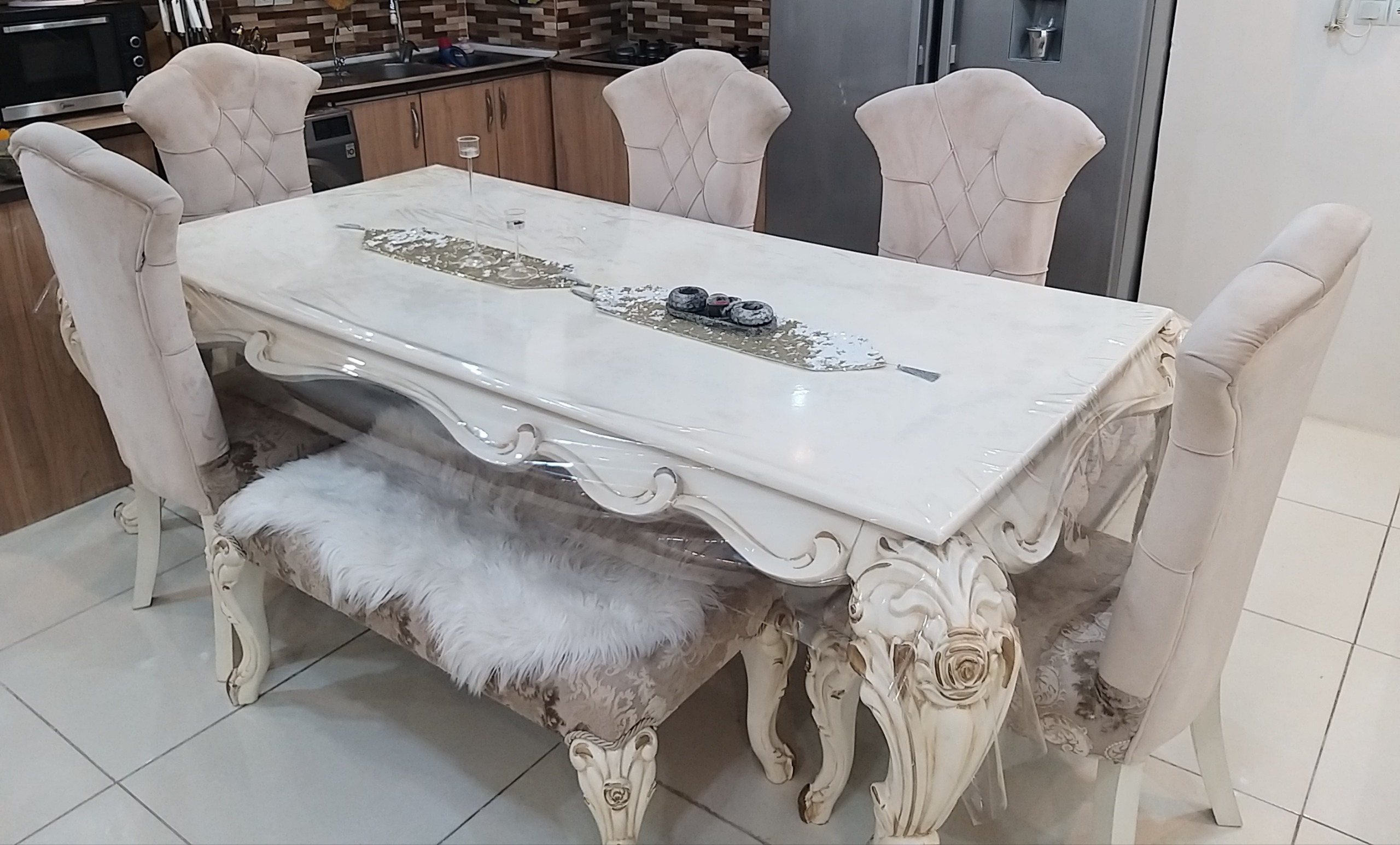 میز ناهارخوری 7 نفره سلطنتی