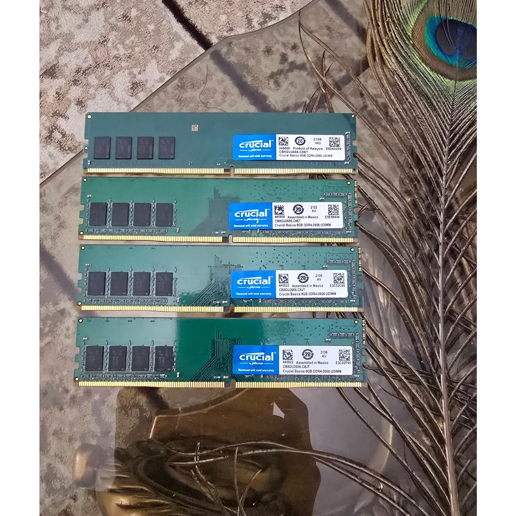 رو کروشیال crucial 8G ddr4 2666