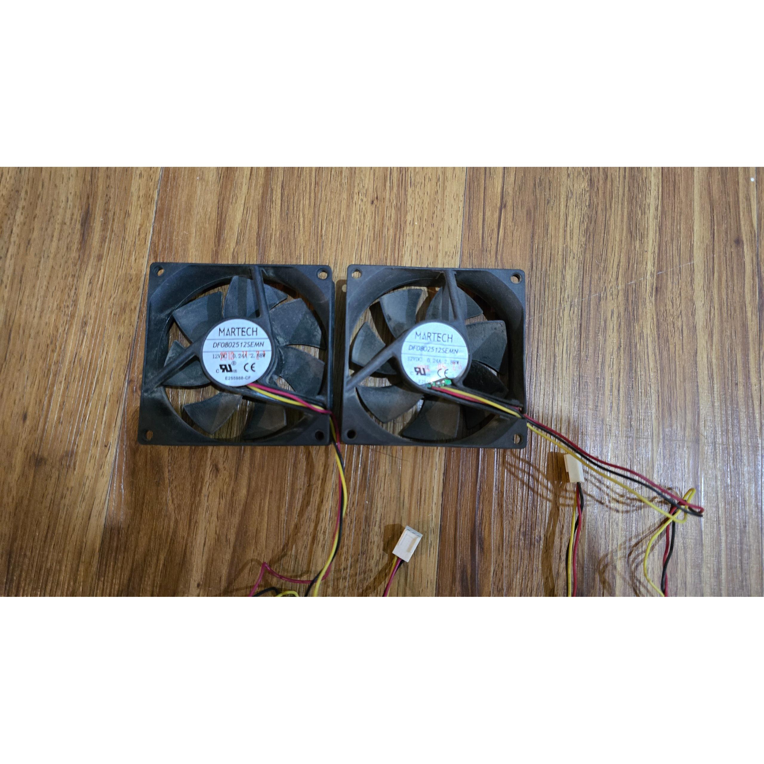 2عدد فن کیس کامپیوتر8cm