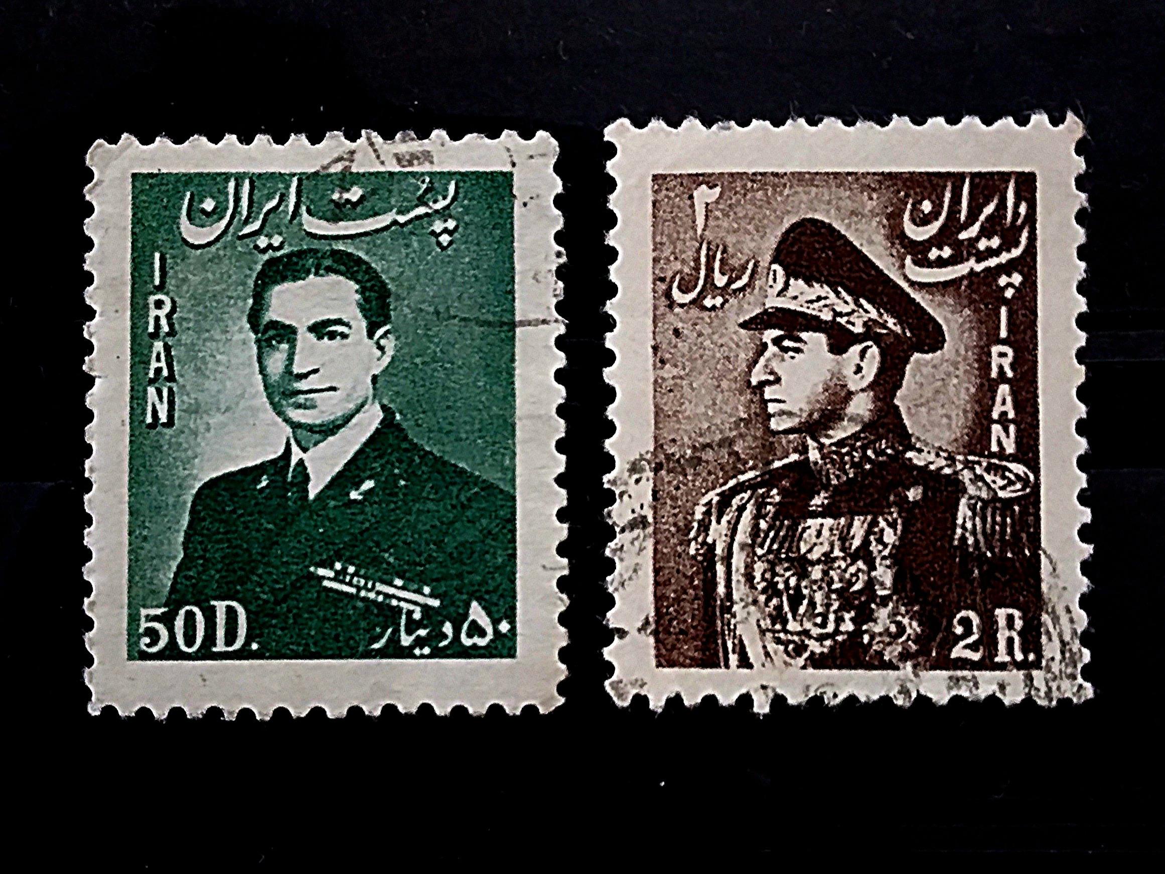 2 تمبر پستی مطابق تصویر