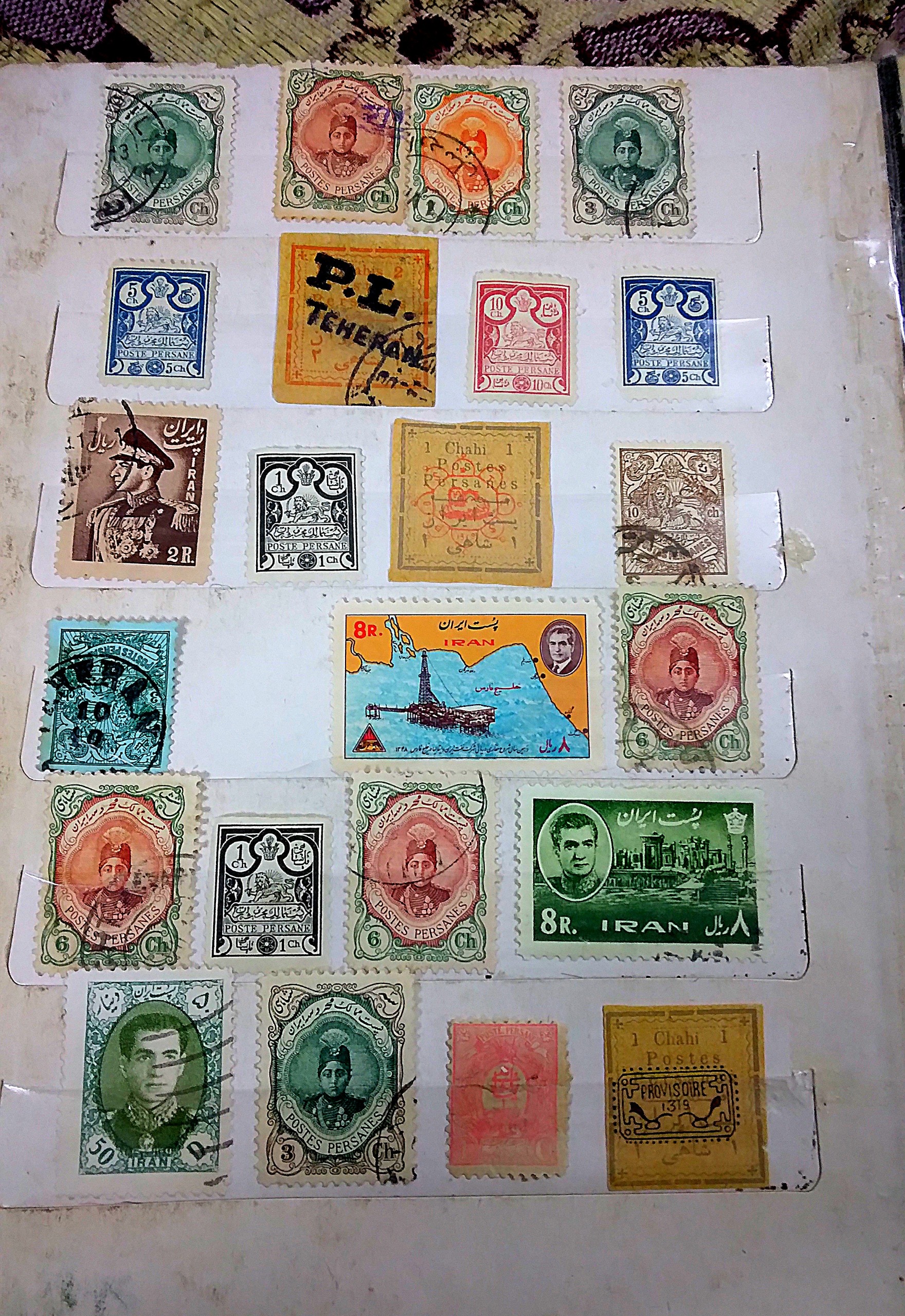 تمبر قاجار و پهلوی و آلبوم اشانتیون پر از خاطرات