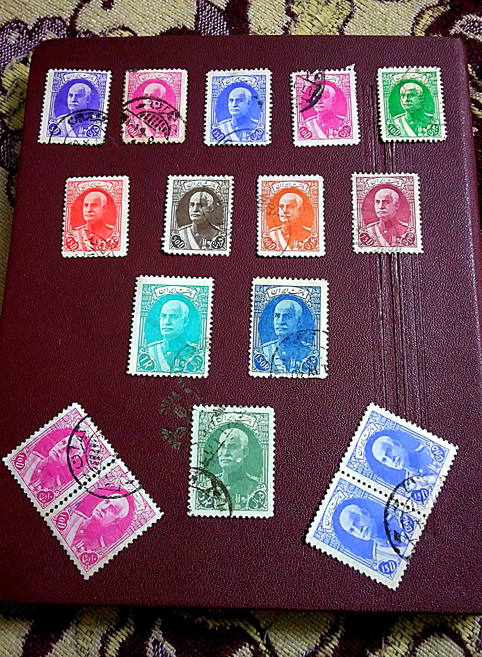 تمبر استثنایی از سری رضا شاه پهلوی اصل تمیز