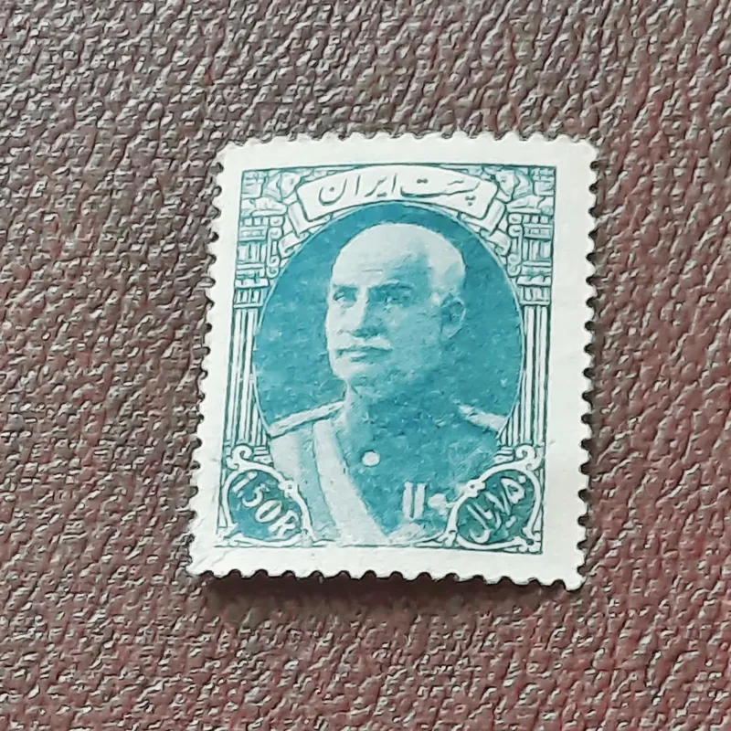 تمبر رضا بسیار تمیز تمبر اصل کلکسیونی ص114