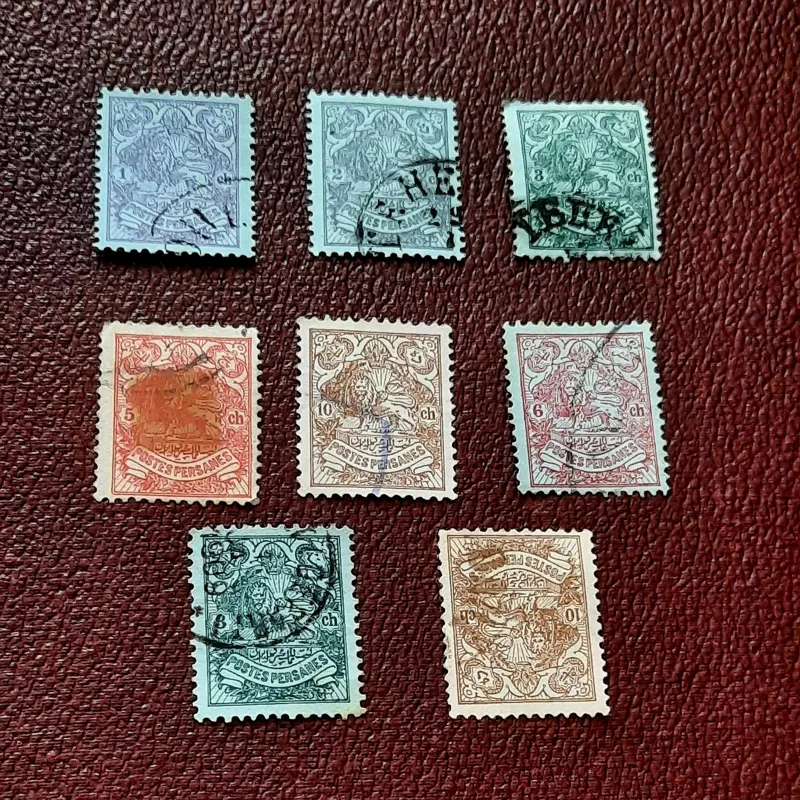 تمبر نفیس محمد علی و مظفری تمبر اصل تمیزص114