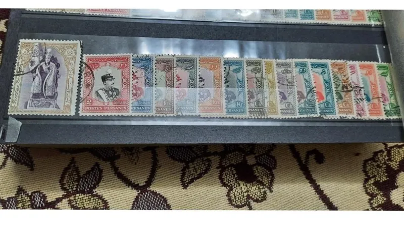 سری تاجگذاری رضا تمبر بکر آرشیو اصلی