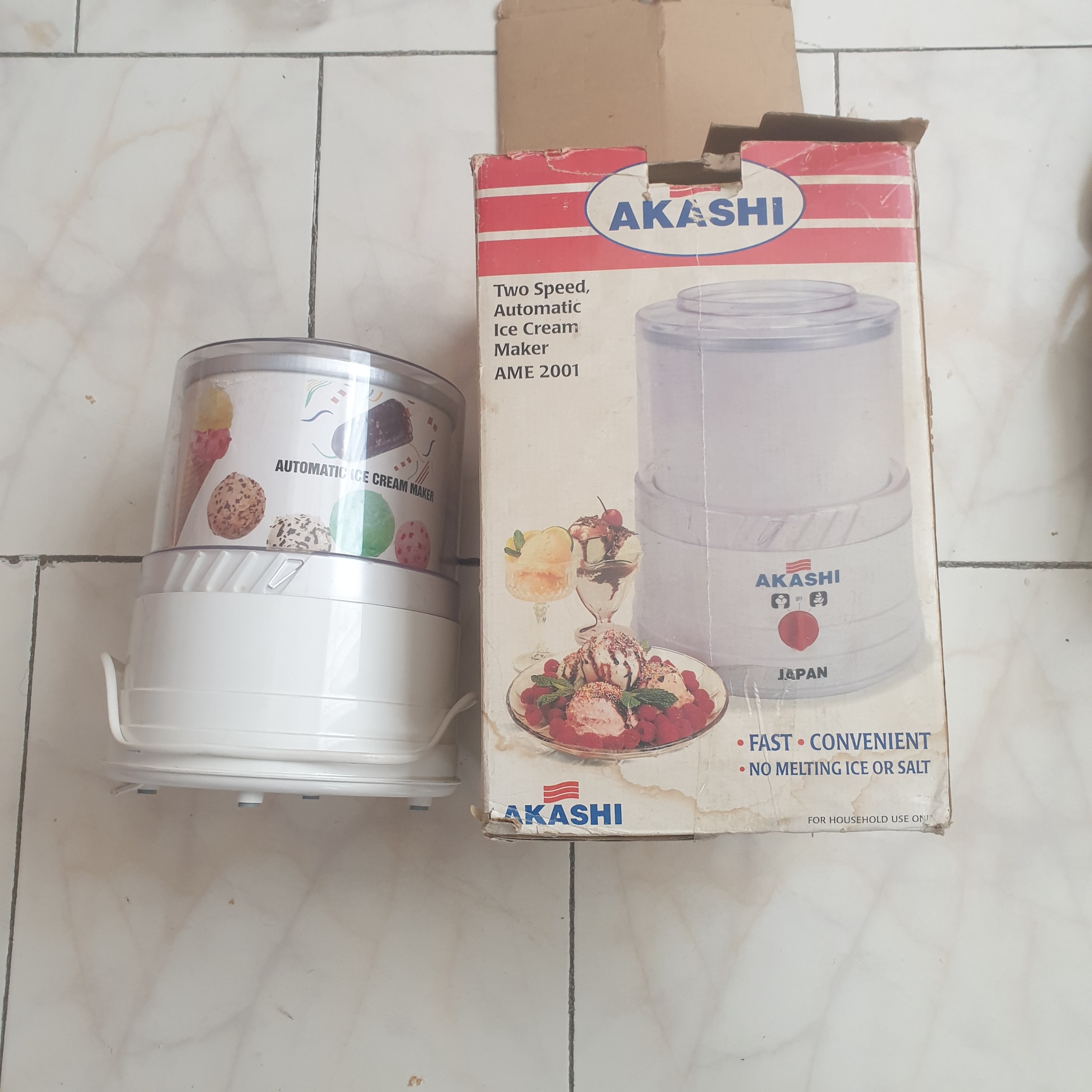 بستنی ساز اصل ژاپنی آکاشی نو ژاپن الان پیدا نمیشه