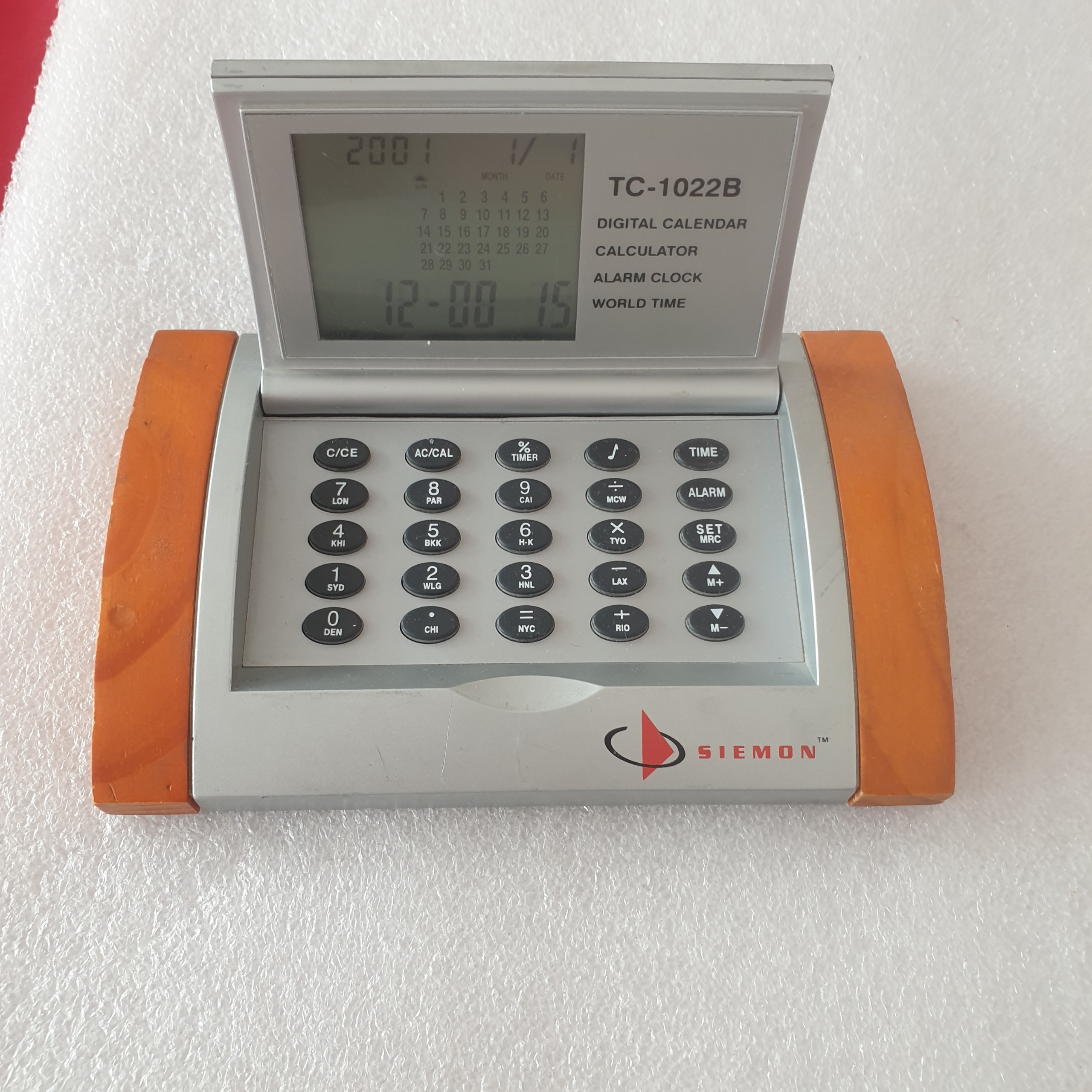ماشین حساب ساعت siemonمدل TC-1022B