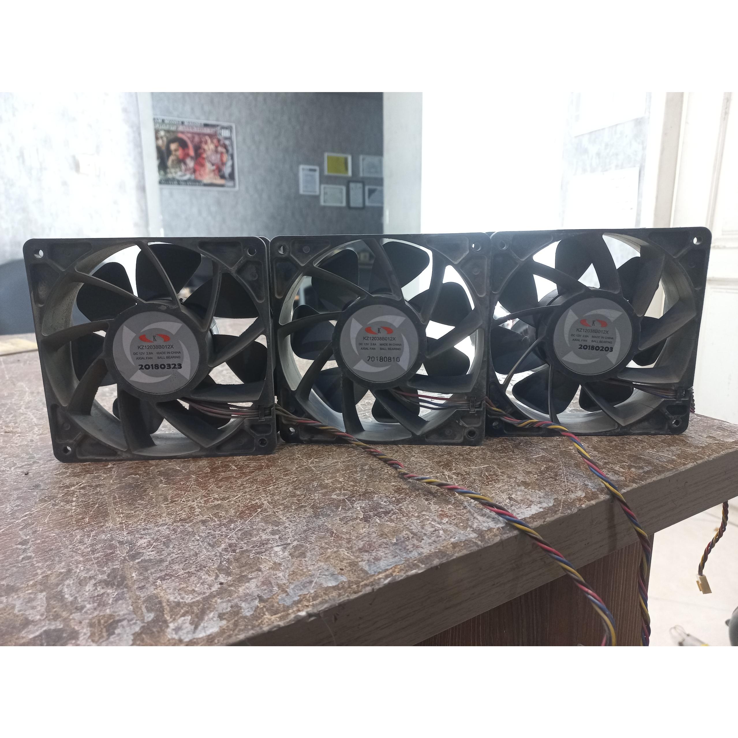 3عدد جت فن 12 ولت 12 سانت ماینر رک تابلو