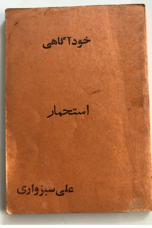 کتاب خودآگاهی استحمار علی سبزواری