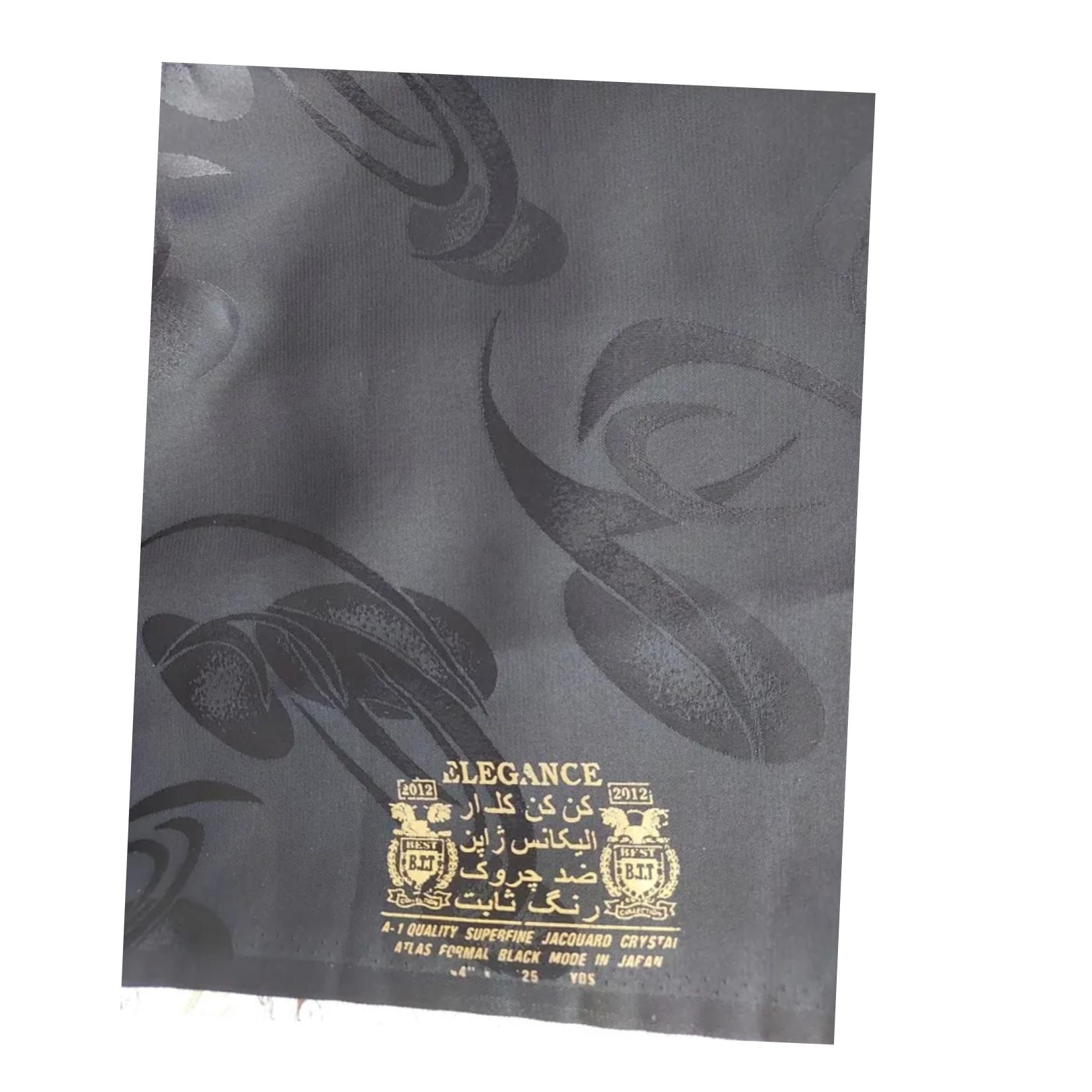 پارچه چادر مشکی کن کن گل دار