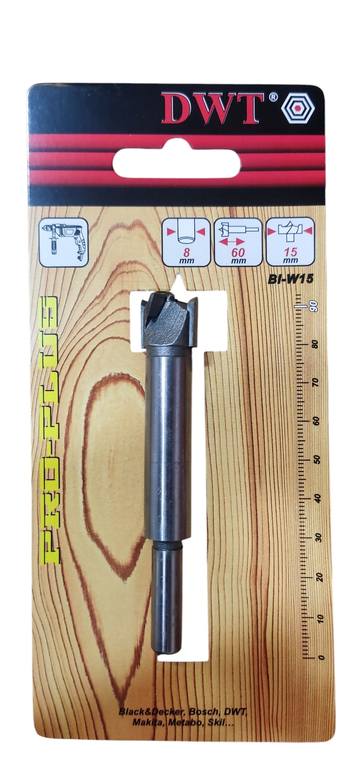 مته گازور سایز 15 میلیمتر مارک DWT
