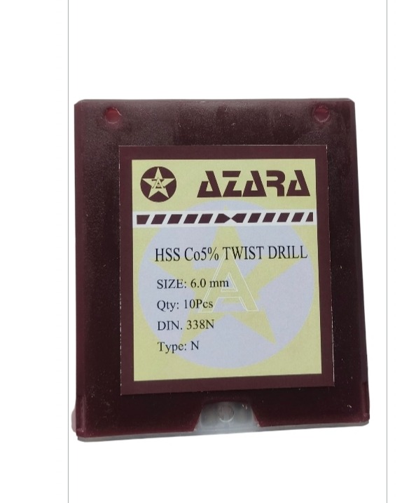 مته کبالت سایز 6 میلیمتر مارک Azara