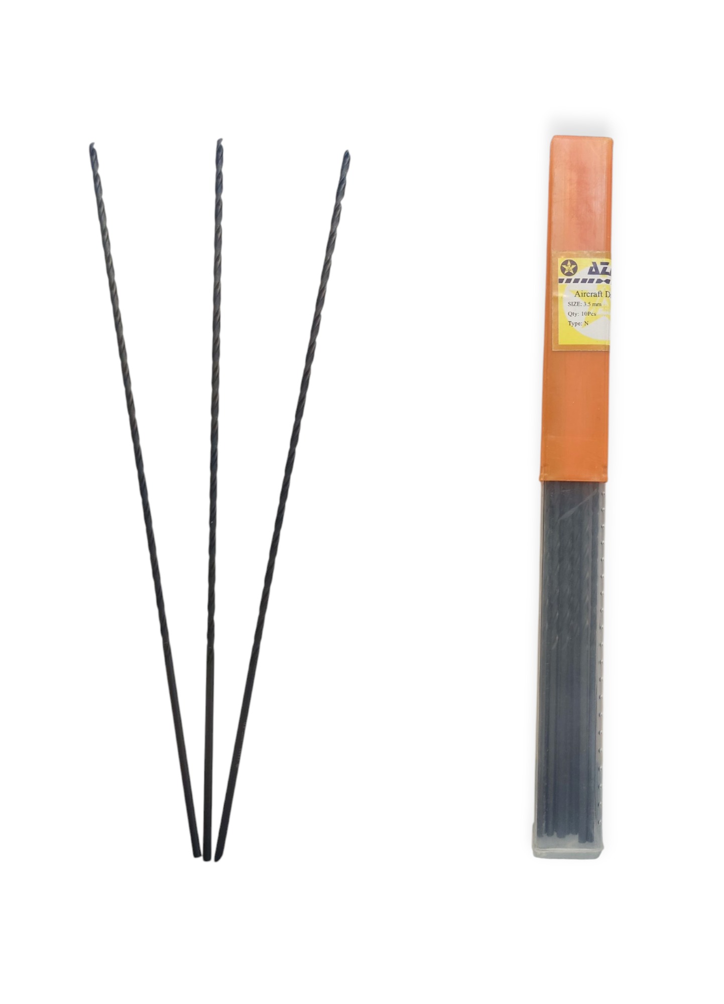 مته آهن HSS بلند (سی سانت) آزارا قطر 3/5 میلیمتر