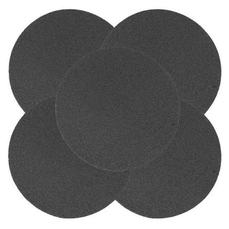 سنباده پشت کرکی مشکی بزرگ زبری 600 (ست 5 عددی)