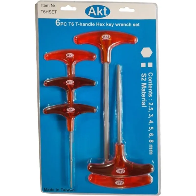 مجموعه آچار آلن شش عددی دسته T (تی) شش گوش