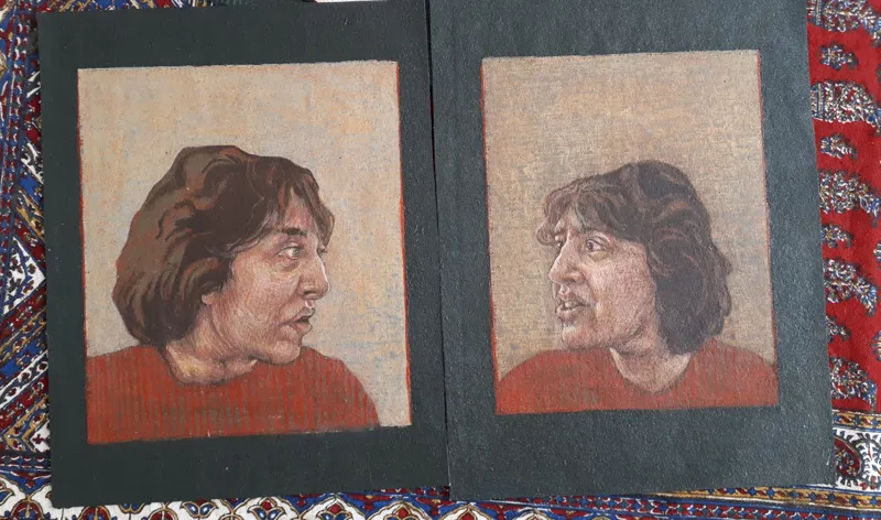 نقاشی نگاه دو زن