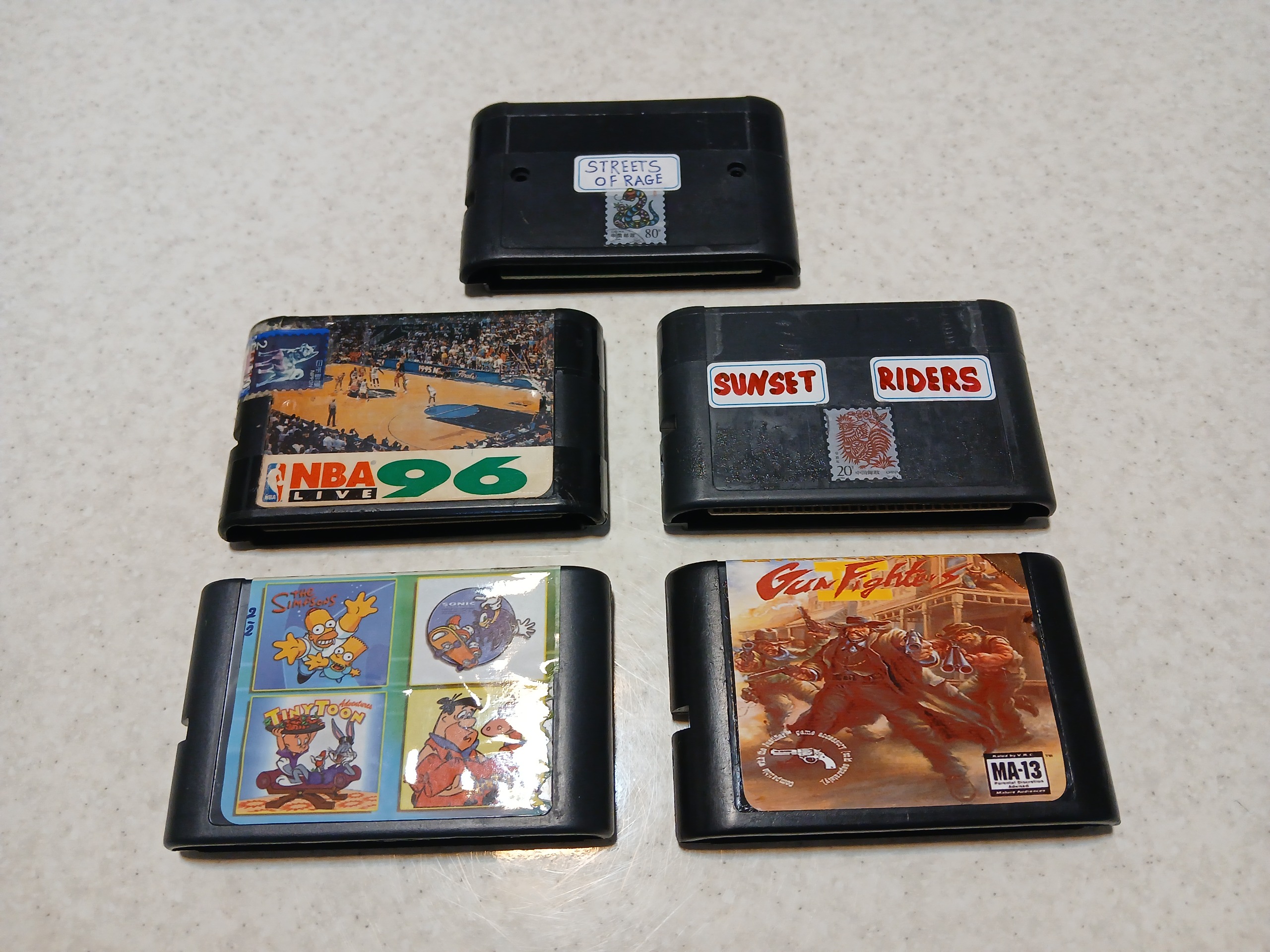 مجموعه 5 عدد کارتریج سگا