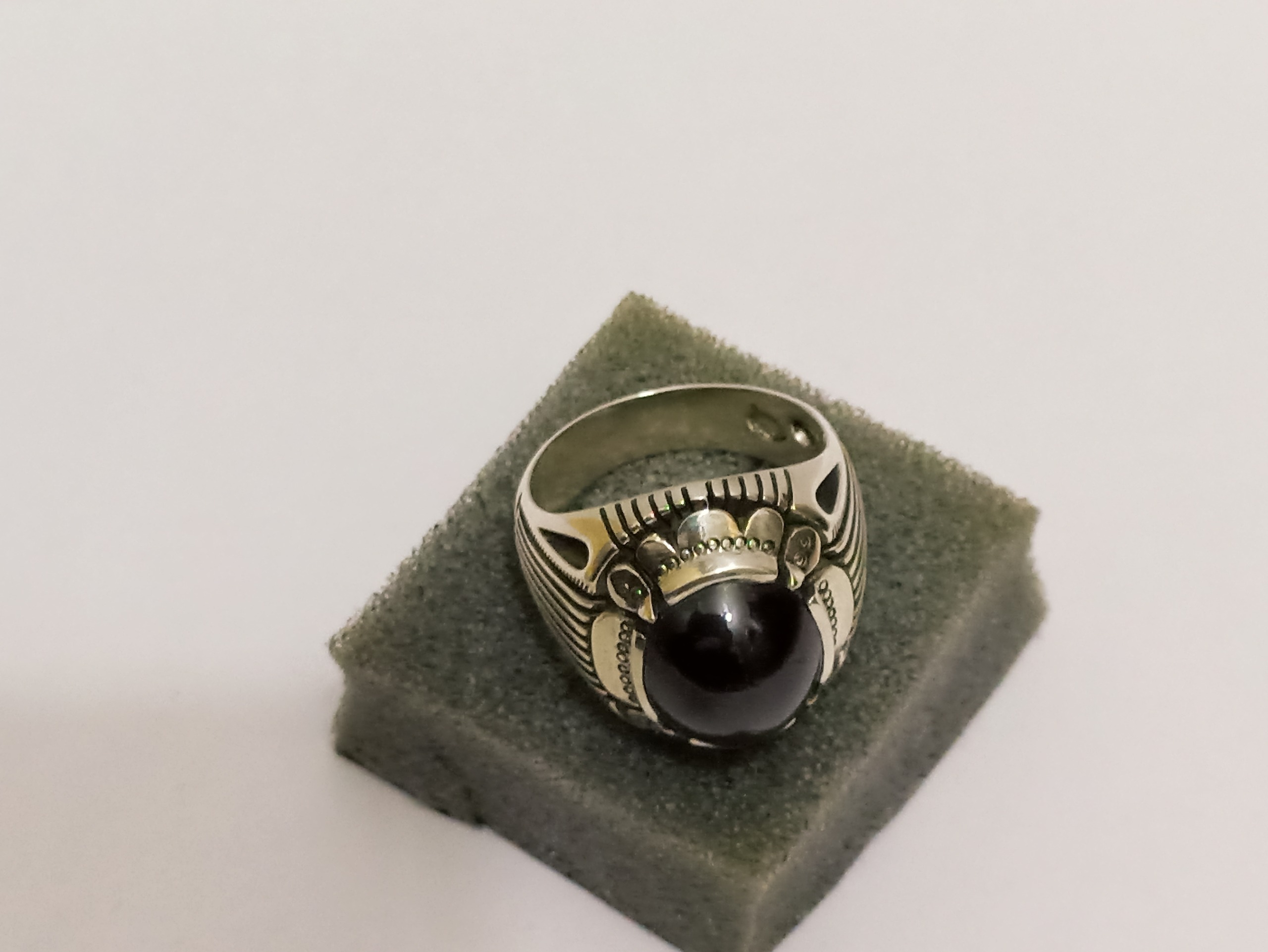 انگشترنقره بانگین گارنت استار