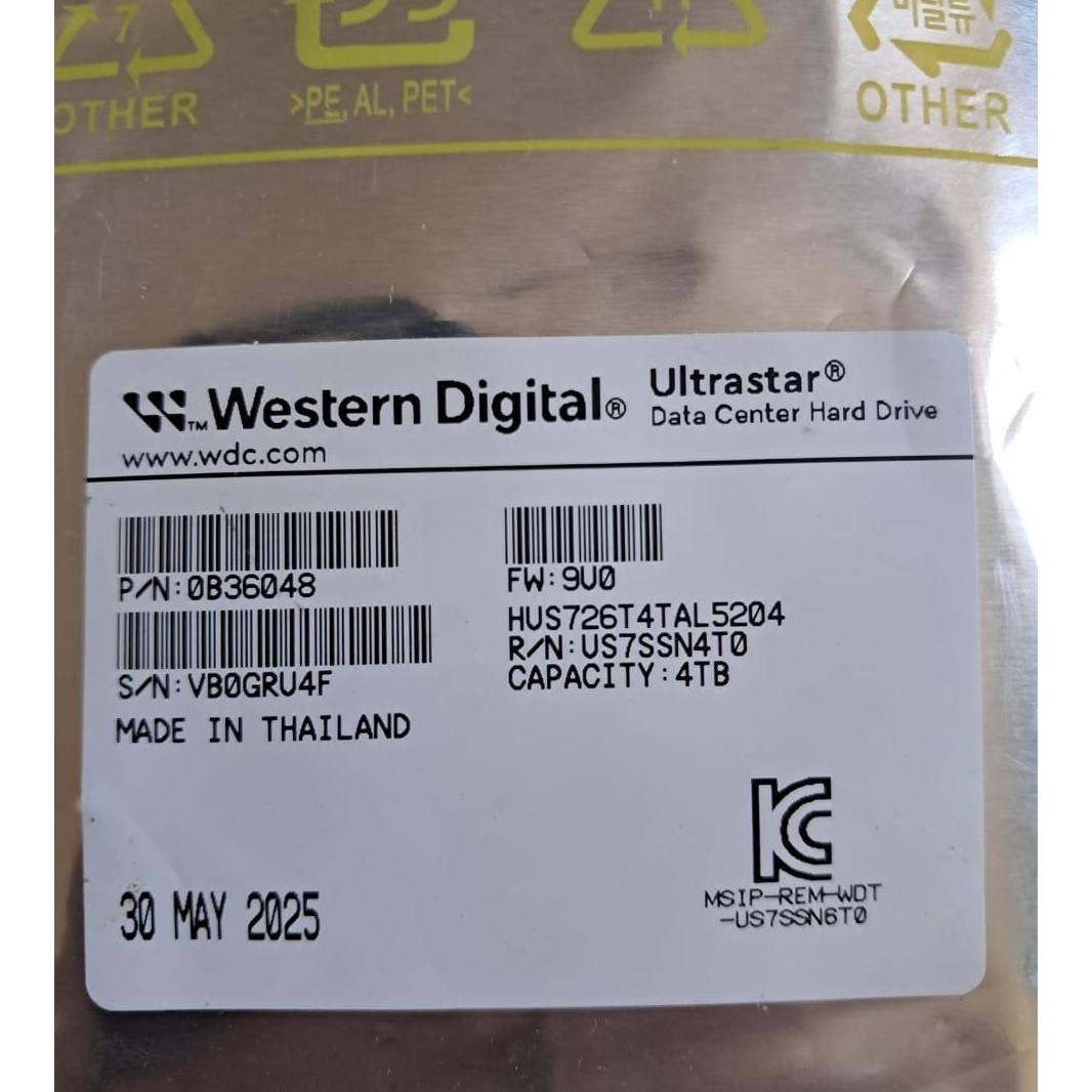 هارد سرور SAS 4TB WD