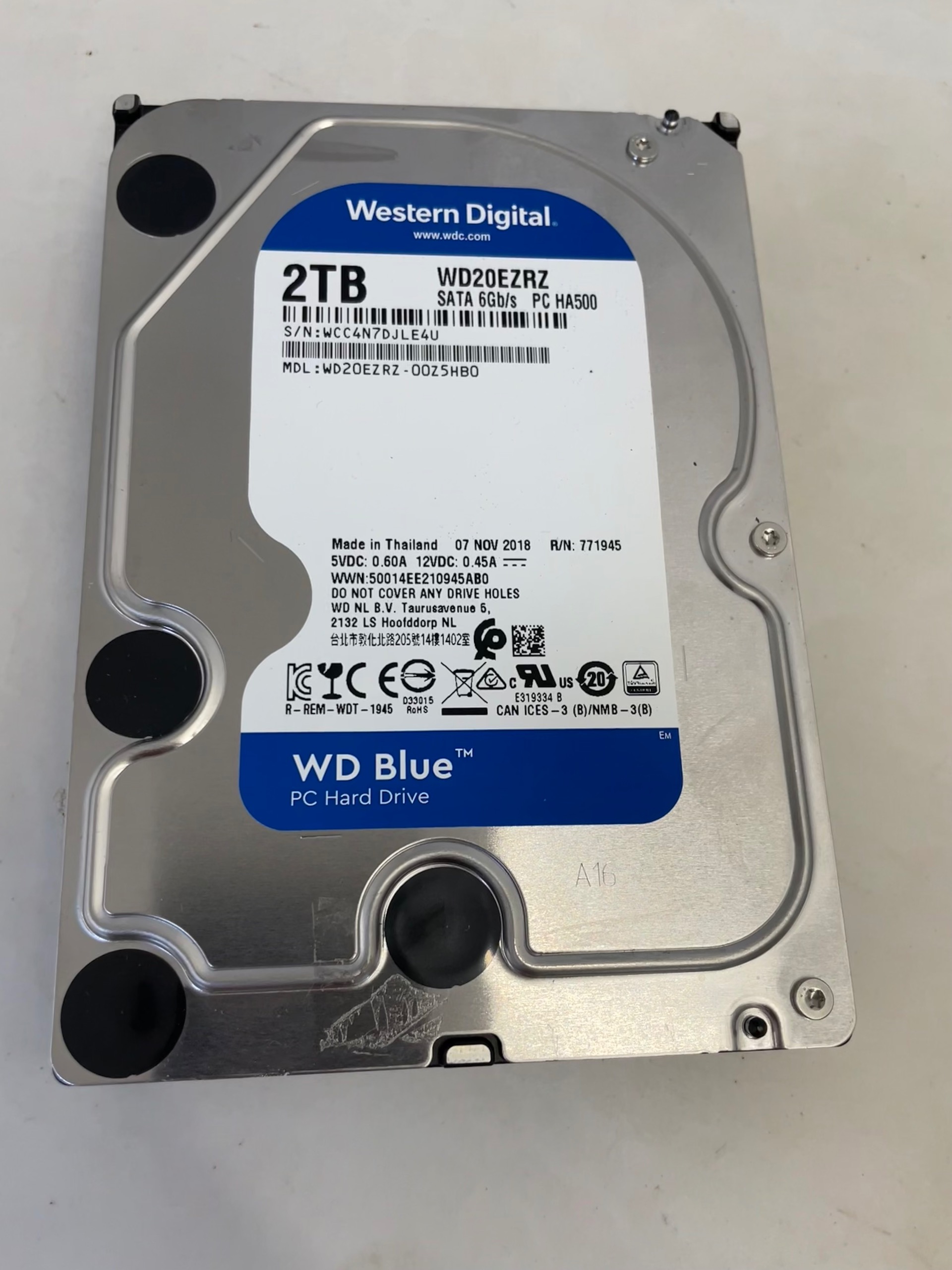 هارد دو ترابایت وسترن آبی WD 2TB BLUE