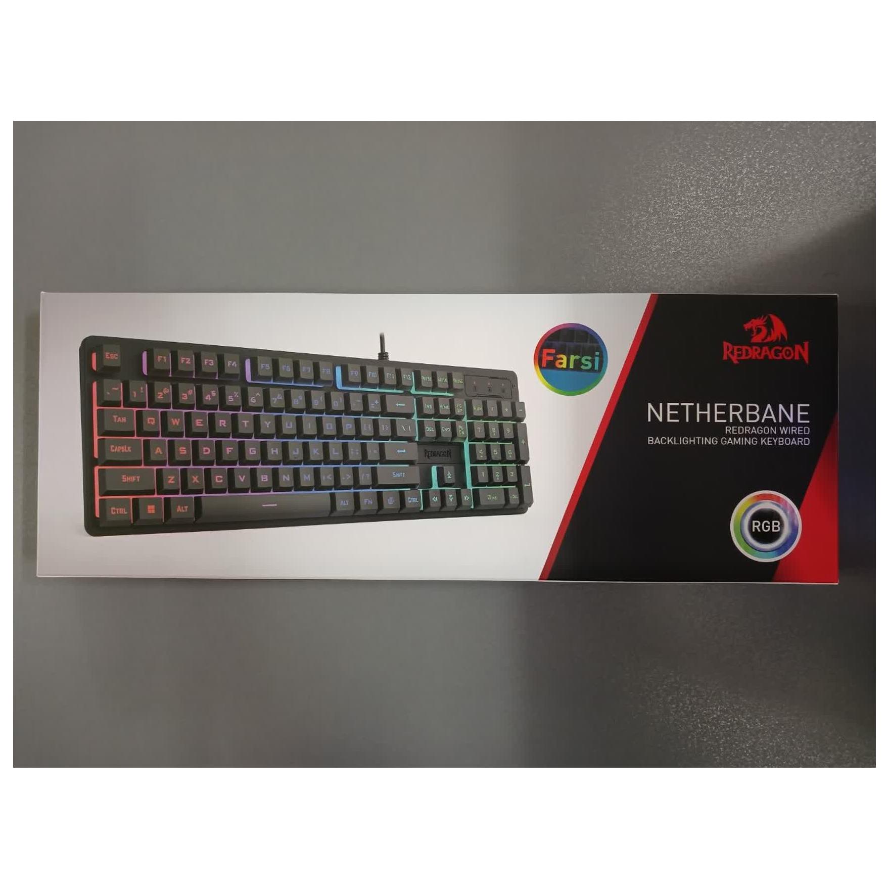 کیبورد گیمینگ ردراگون مدل K521-RGB Netherbane