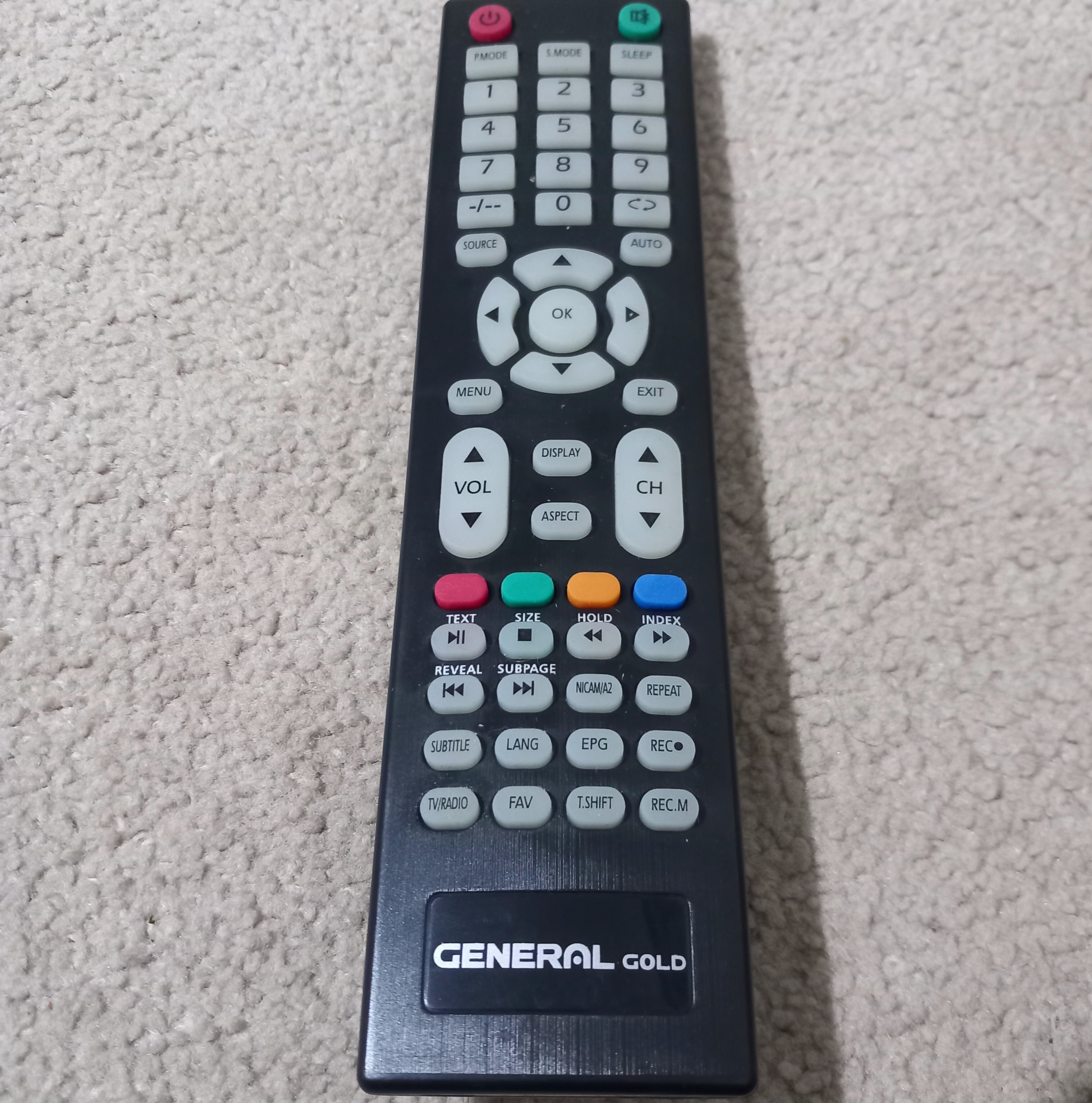 کنترل تلوزیون ال ای دی جنرال گلد