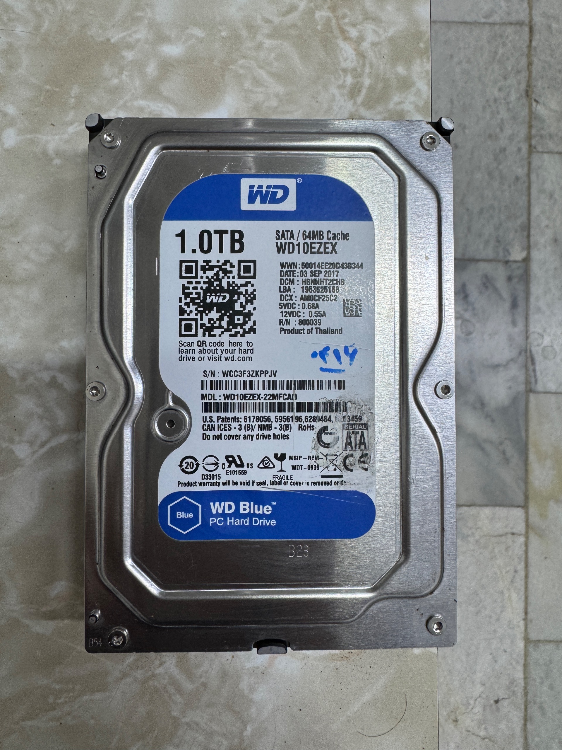 هارد اینترنال 1 ترابایت WD آبی