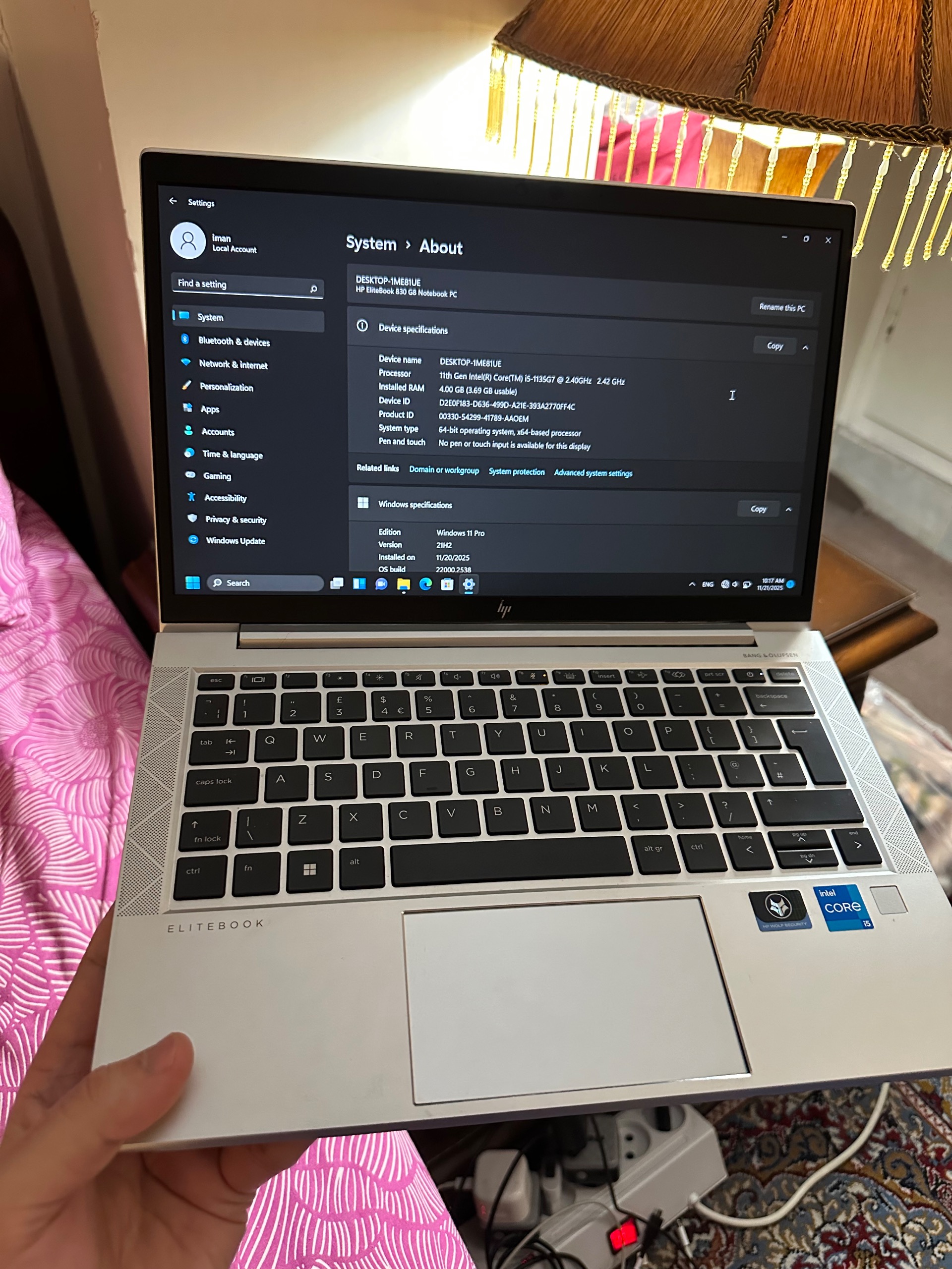 Hp elitebook 830G7