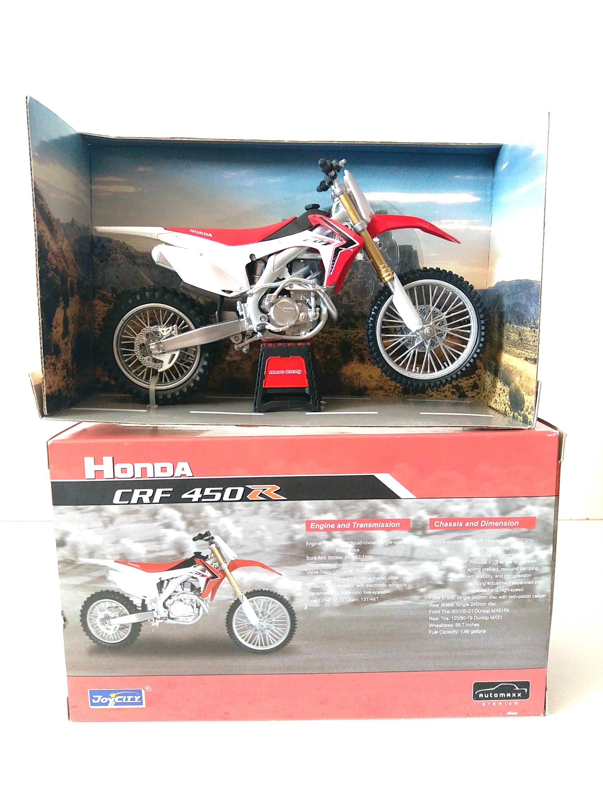 ماکت موتور اتومکس HONDA CRF450R سایز 1/12