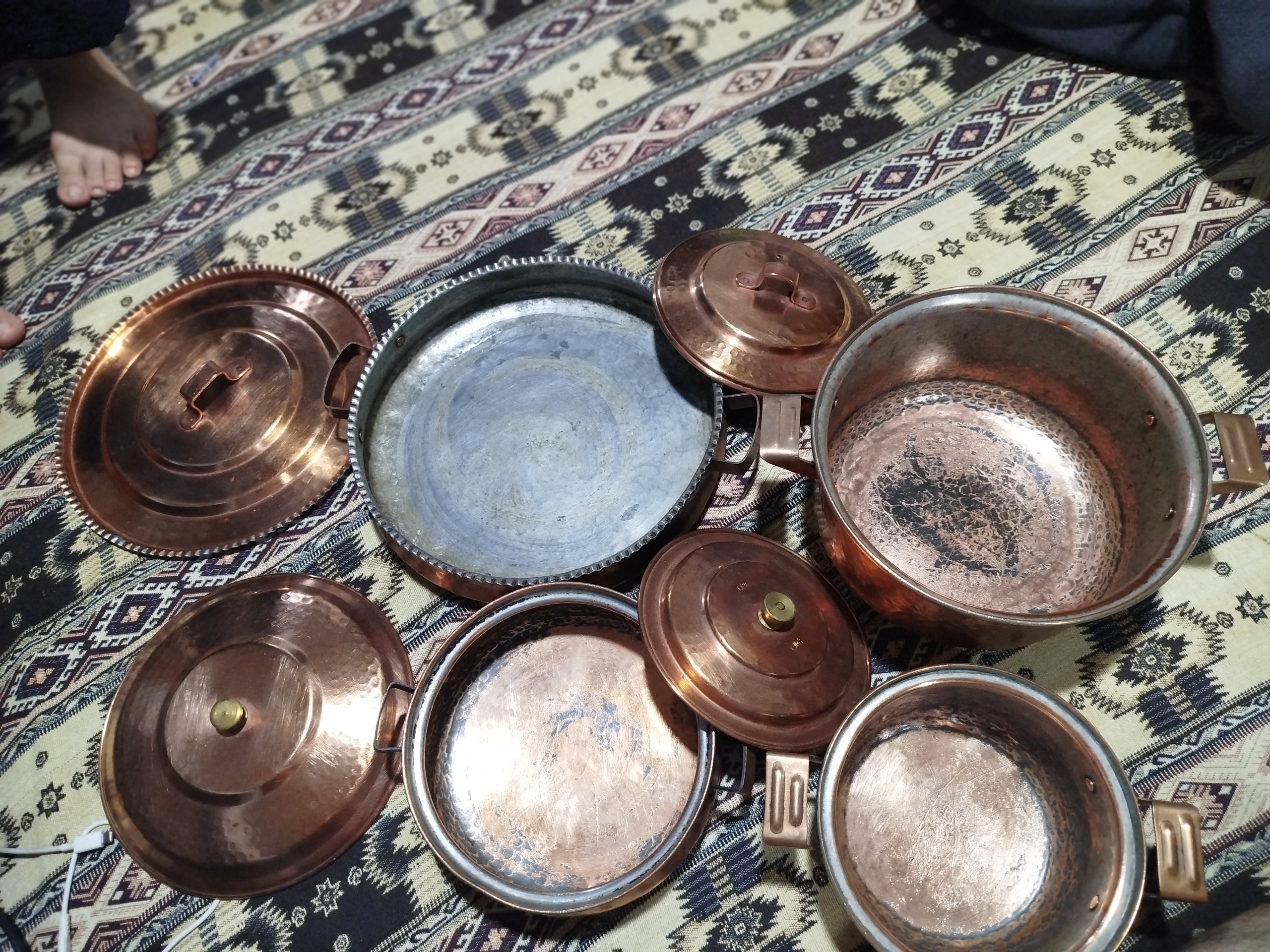 دیگ مسی 8پارچه