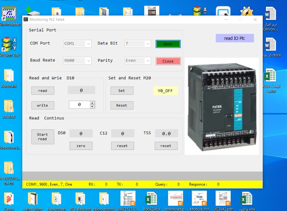 سی شارپ و PLC Fatek