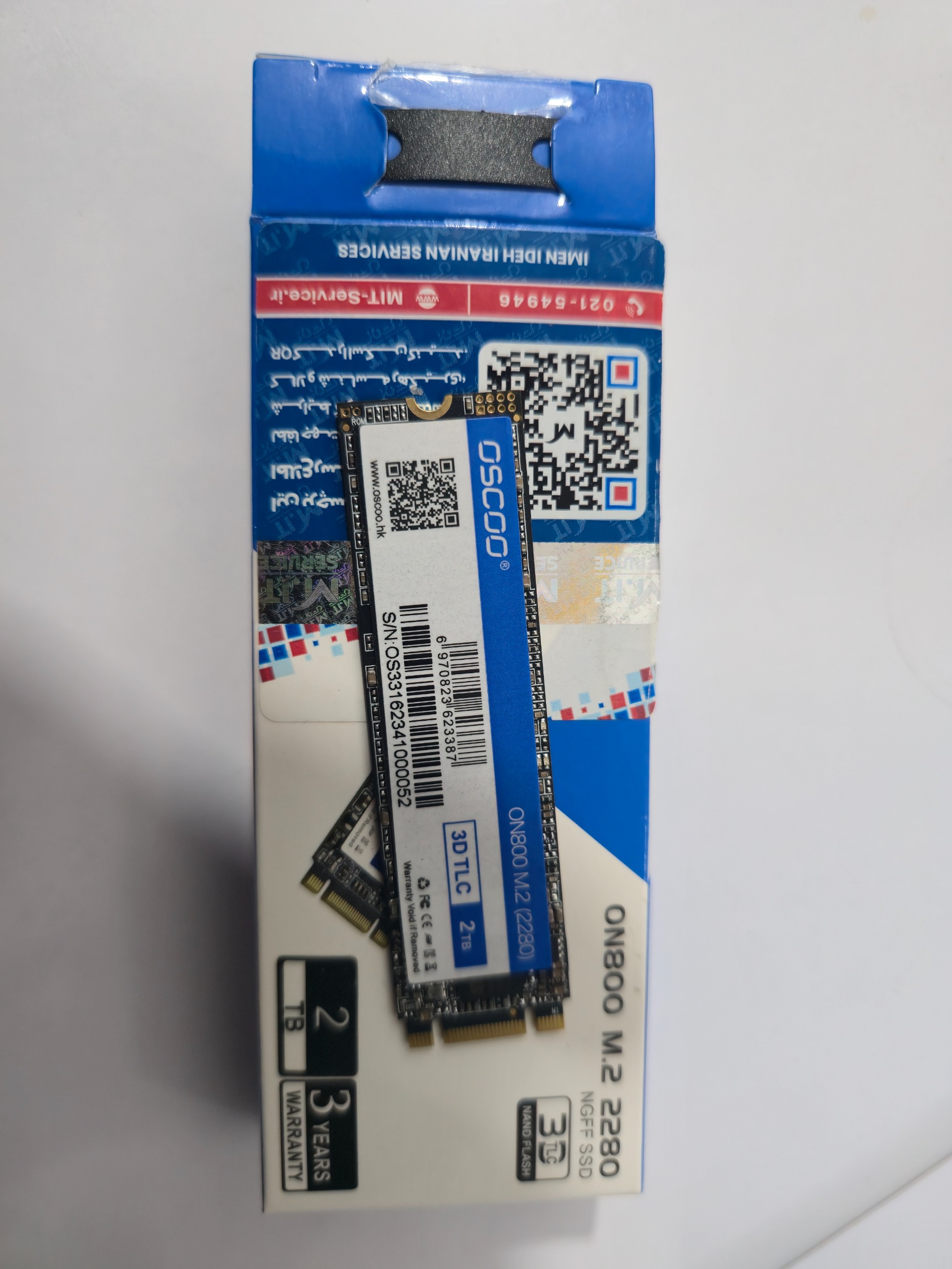 SSD اینترنال M.2 مدل OSCOO ON800 ظرفیت 2 ترابایت