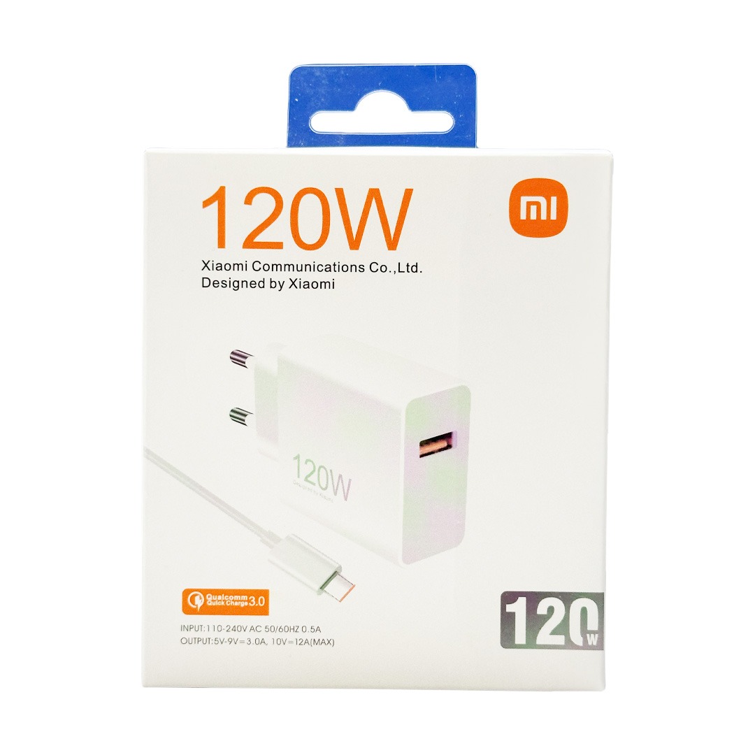   آداپتور شارژر فست شارژ 120 وات شیائومی
