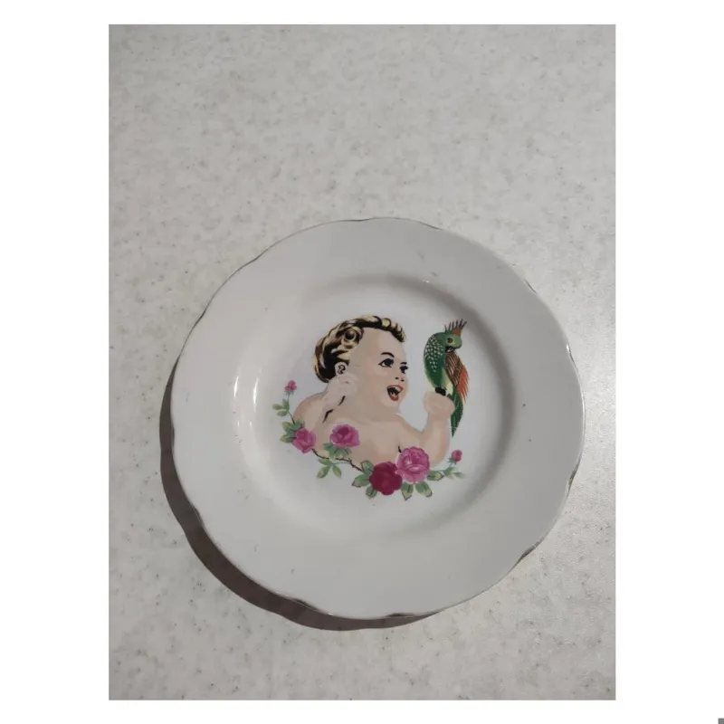 بشقاب قدیمی مناسب دیوارکوب