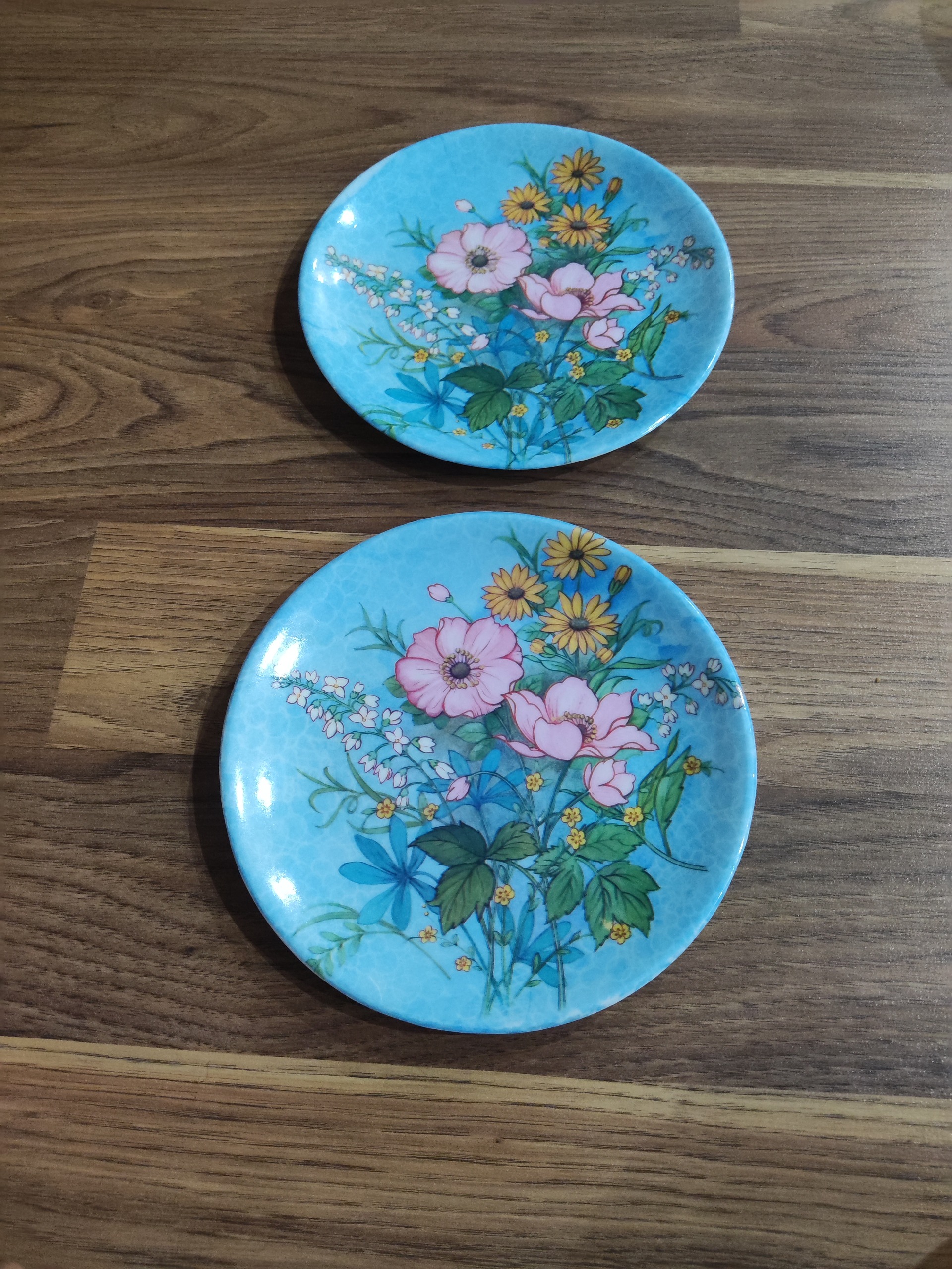 بشقاب ملامین قدیمی 18سانتی