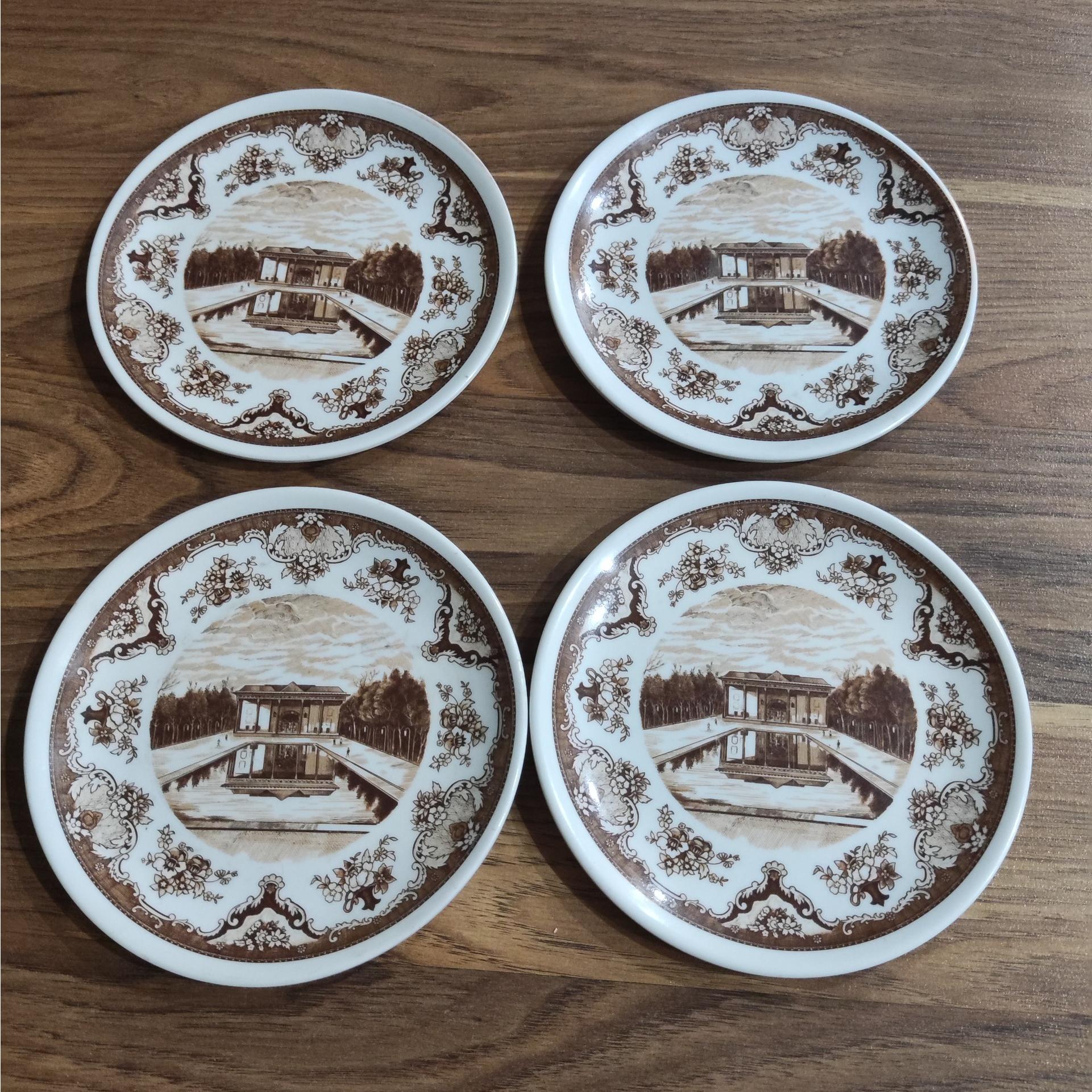 بشقاب ملامین قدیمی 16سانتی