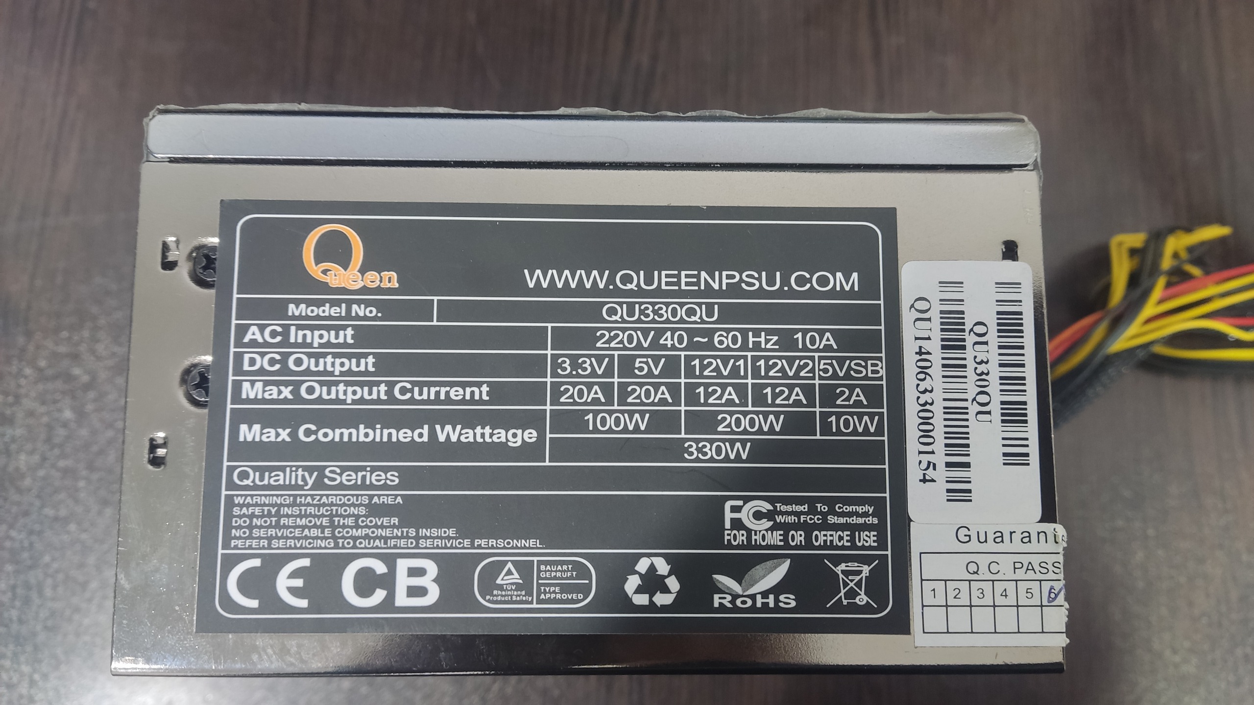 پاور کامپیوتر Queen 330w
