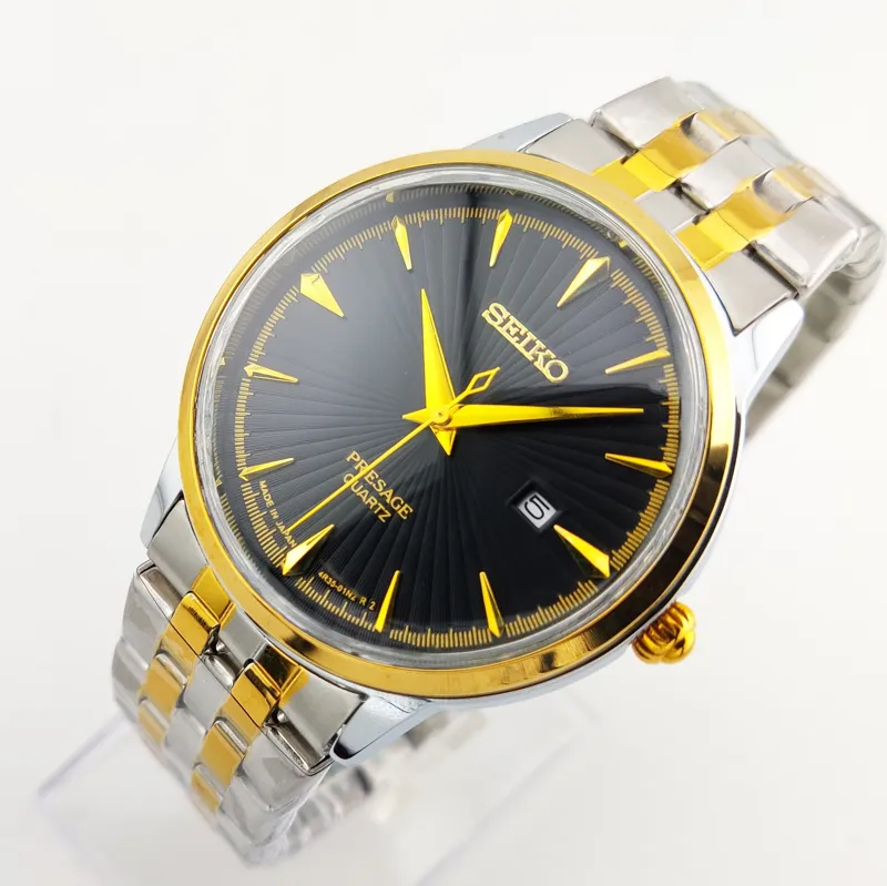 ساعت سیکو SEIKO استیل قفل مخفی تقویمدار