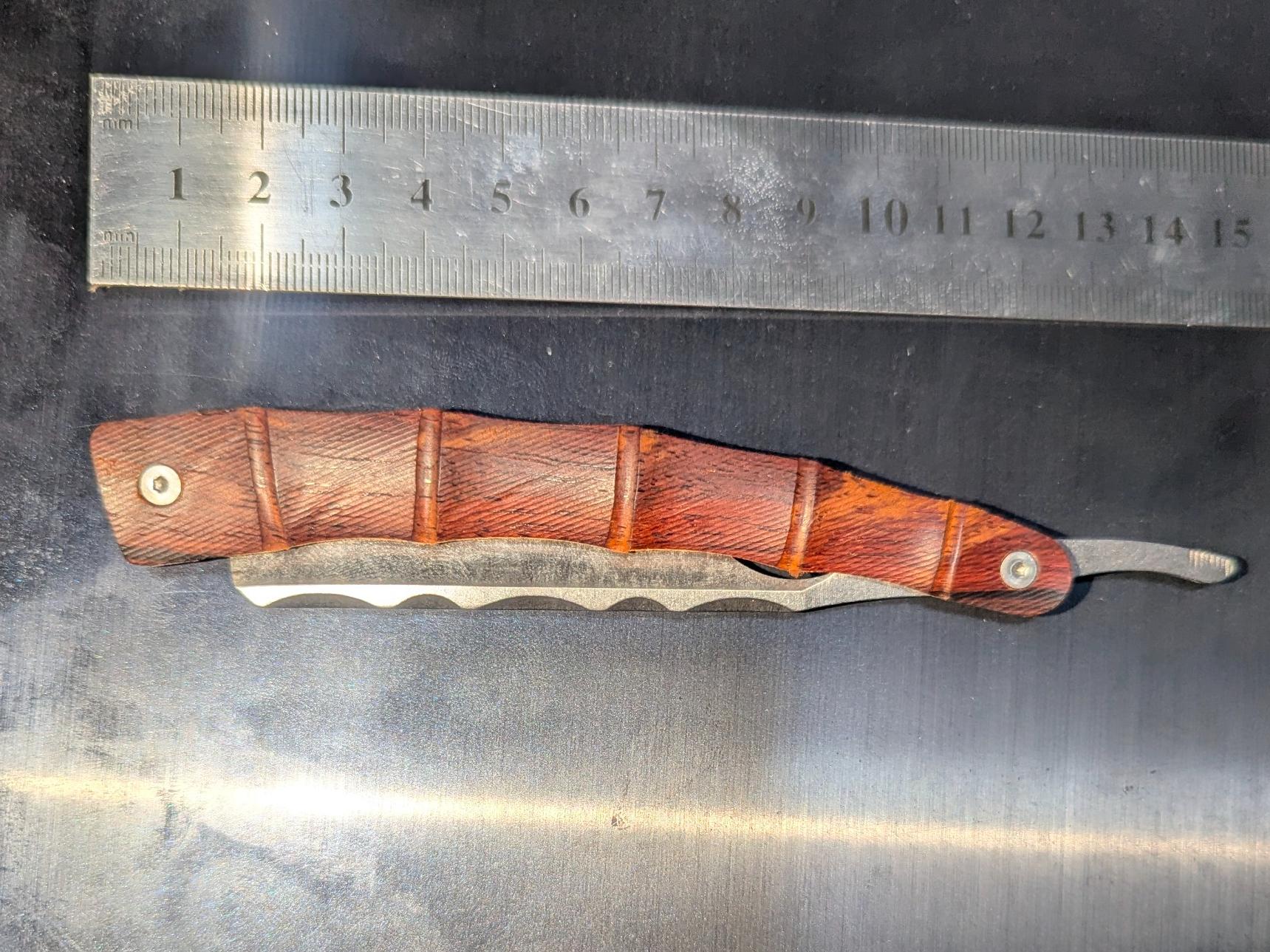 دسته تیغ دسته طرح دار چوب بامبو