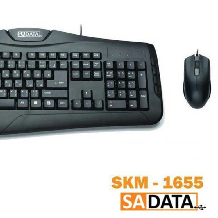 کیبورد و ماوس سادیتا مدل SKM-1655 با حروف فارسی